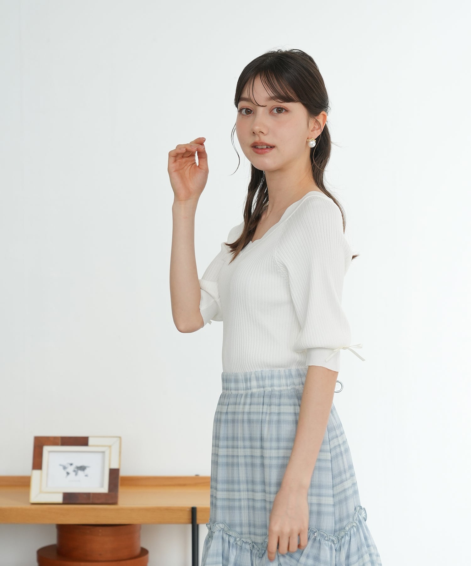 ホワイト model:158 着用サイズ:M