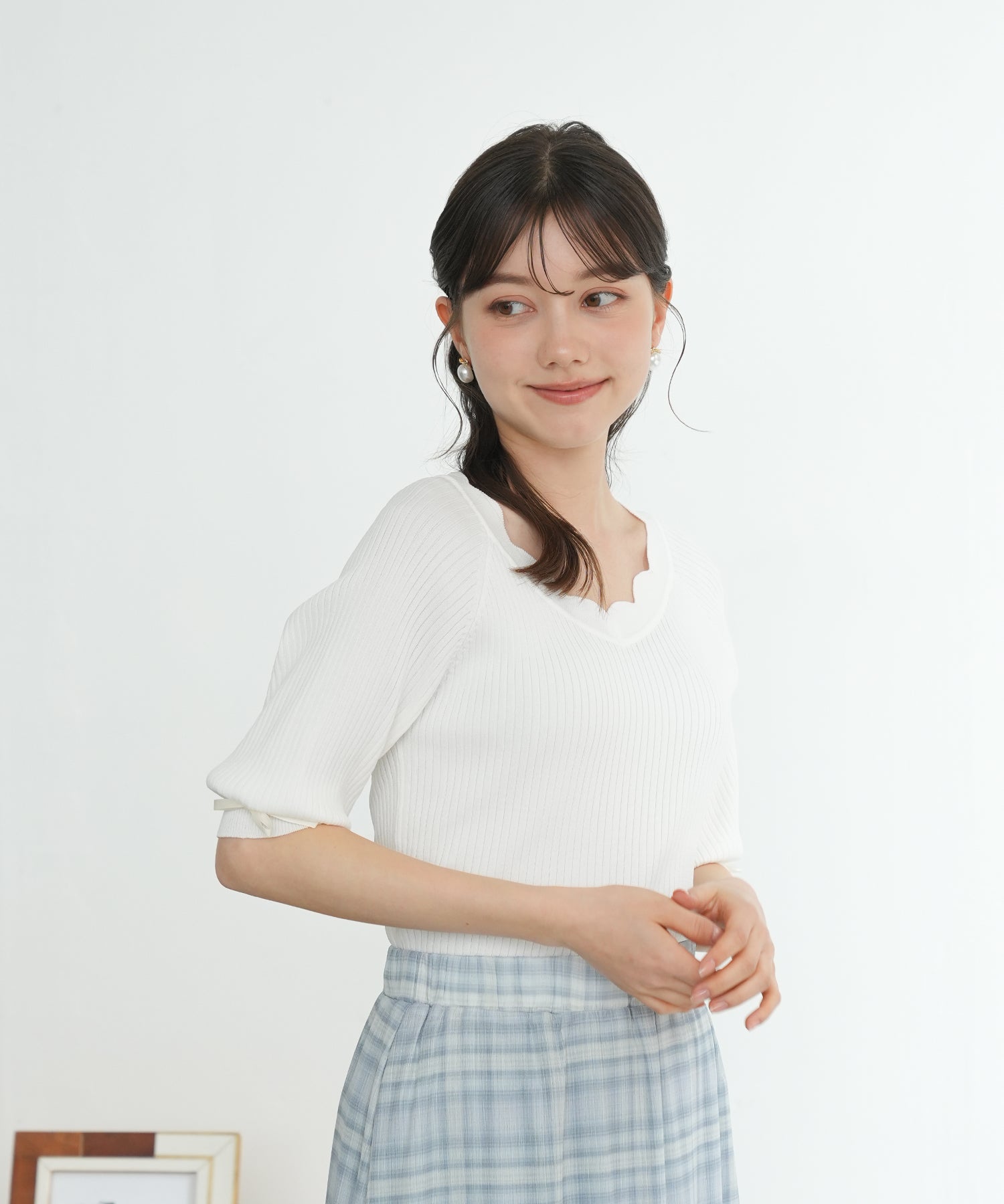 ホワイト model:158 着用サイズ:M