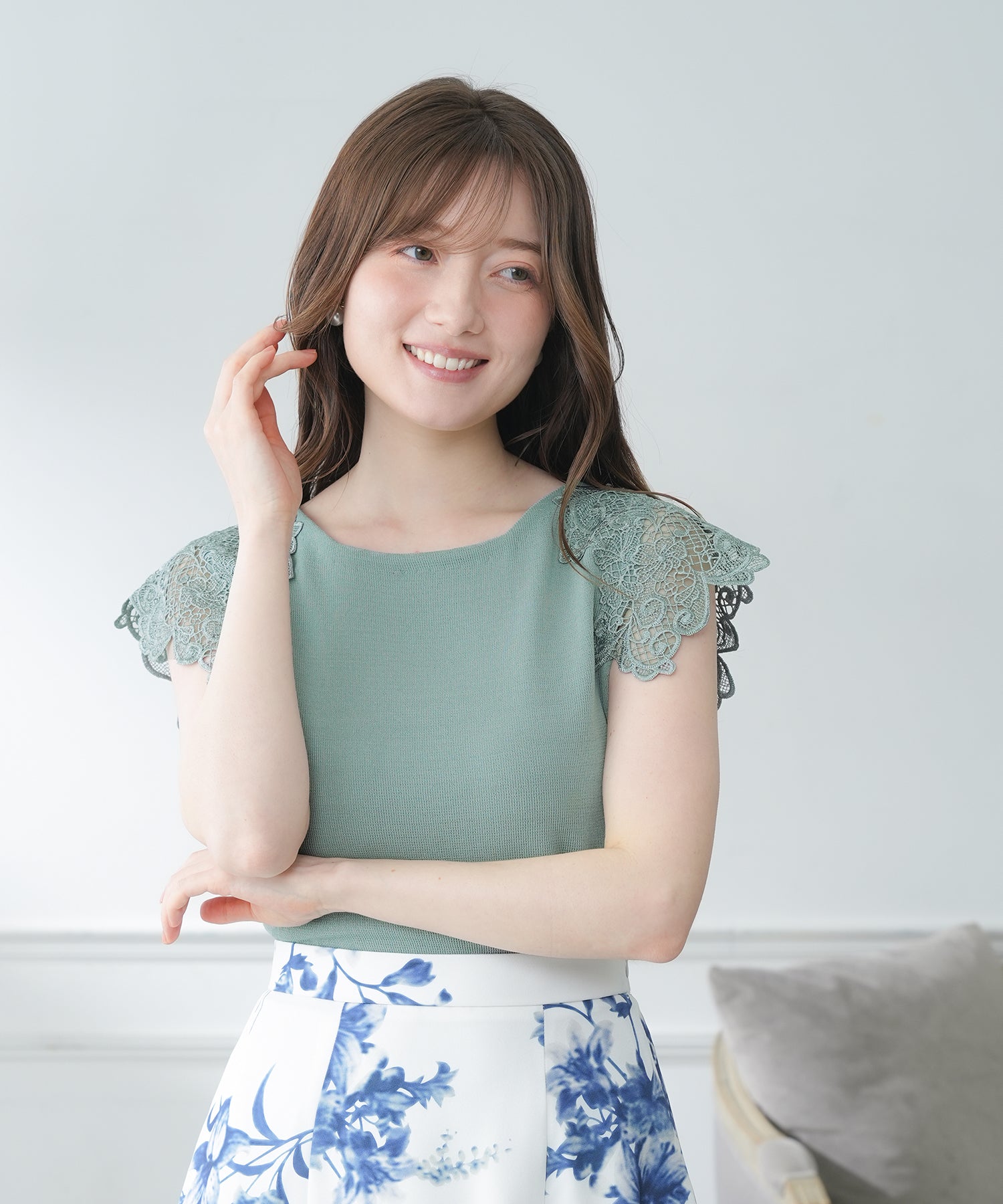 ミント model:163 着用サイズ:M