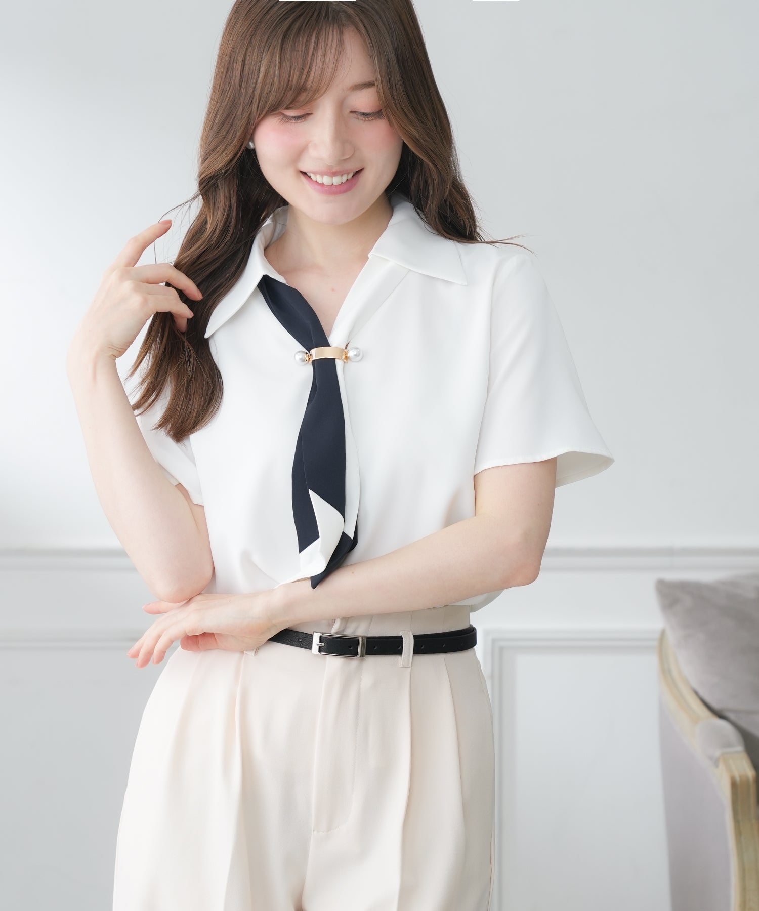ホワイト model:163 着用サイズ:M