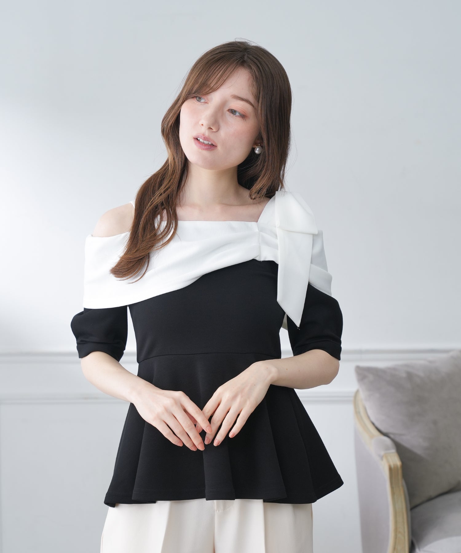 ブラック model:163 着用サイズ:M