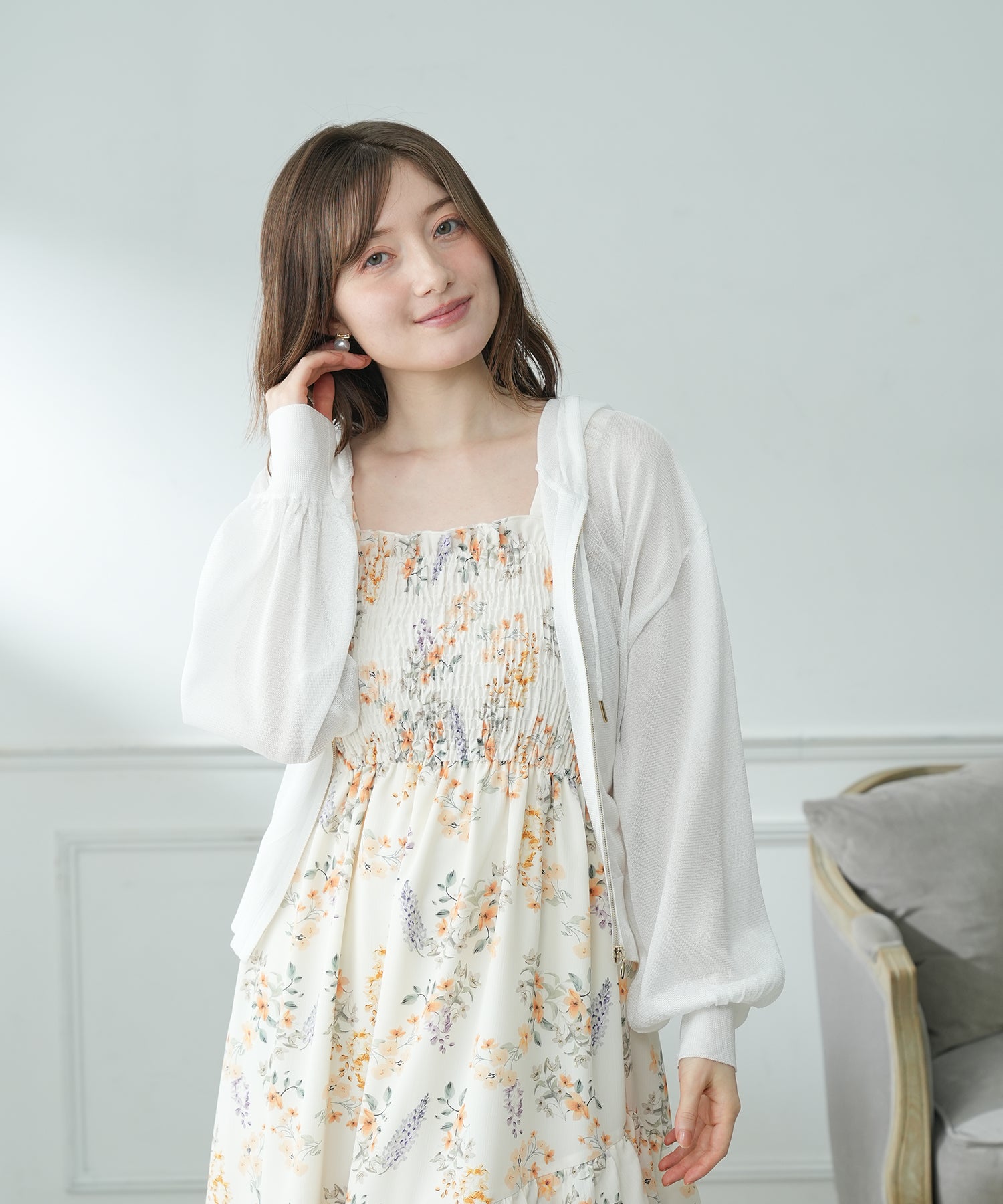 ホワイト model:163 着用サイズ:M