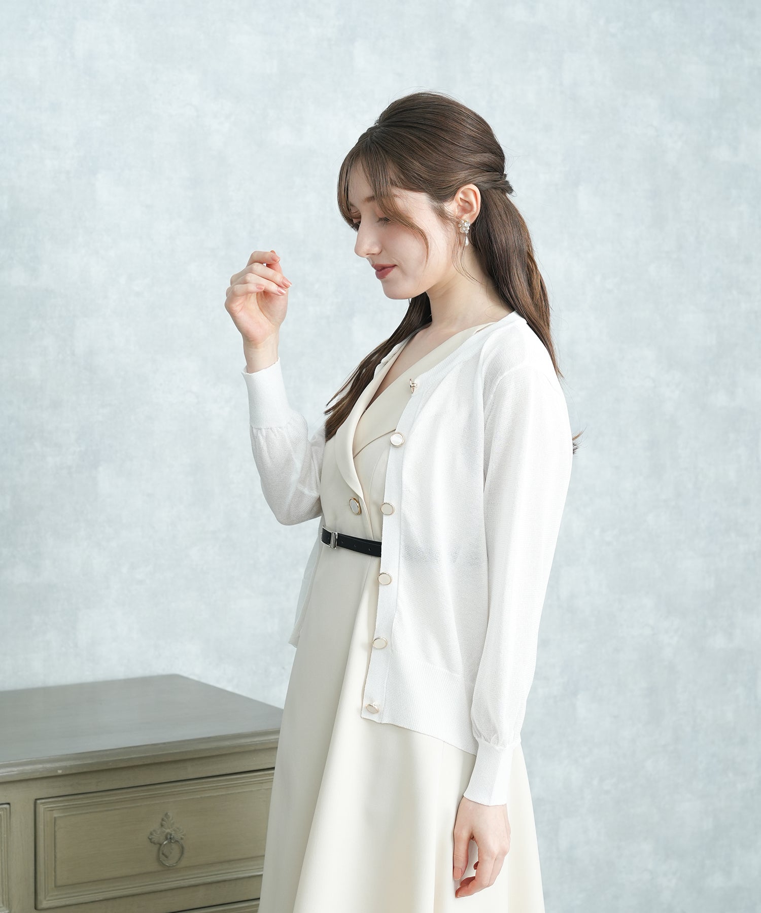 ホワイト MODEL:163 着用サイズ:M