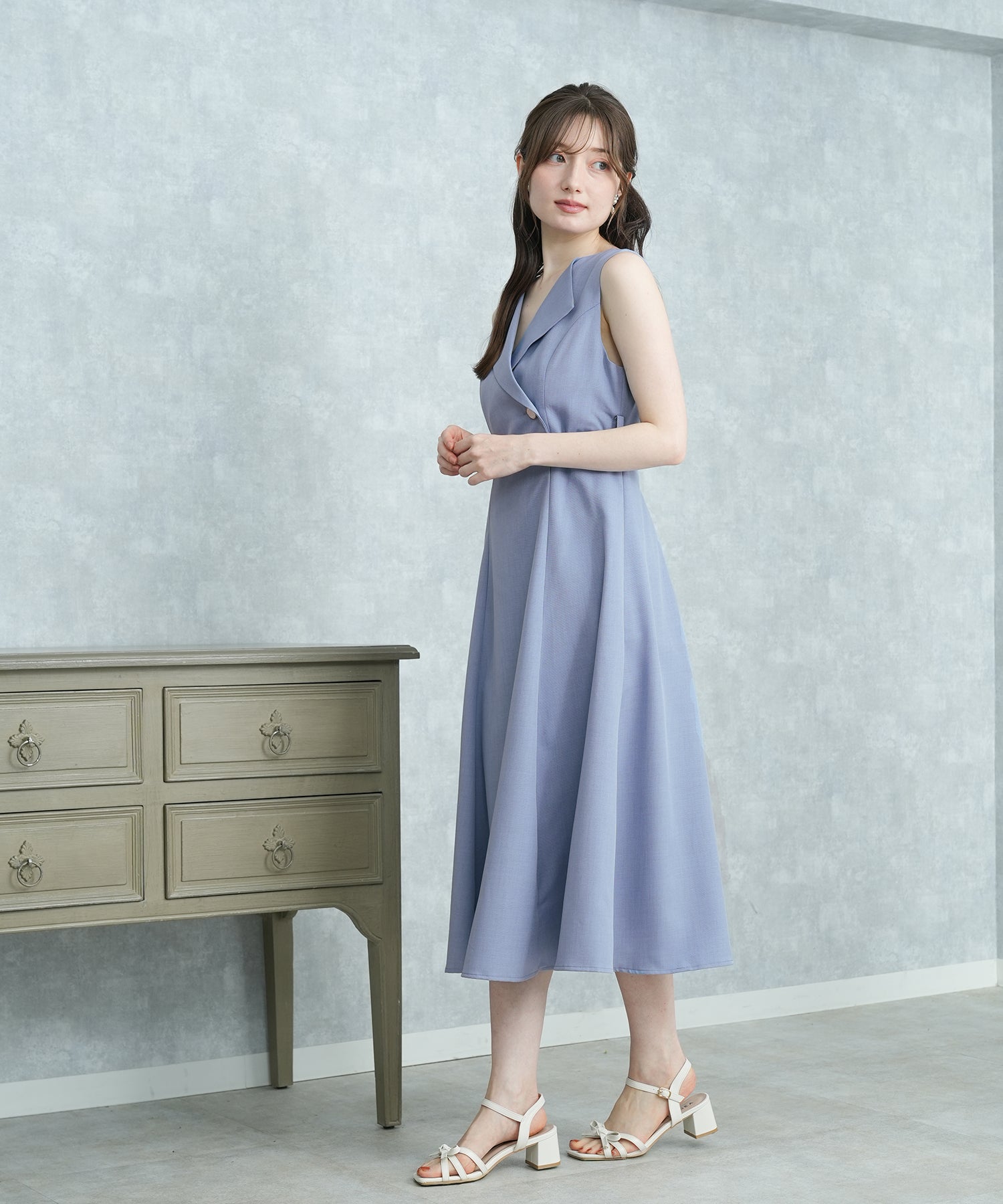 ブルー model:163 着用サイズ:M