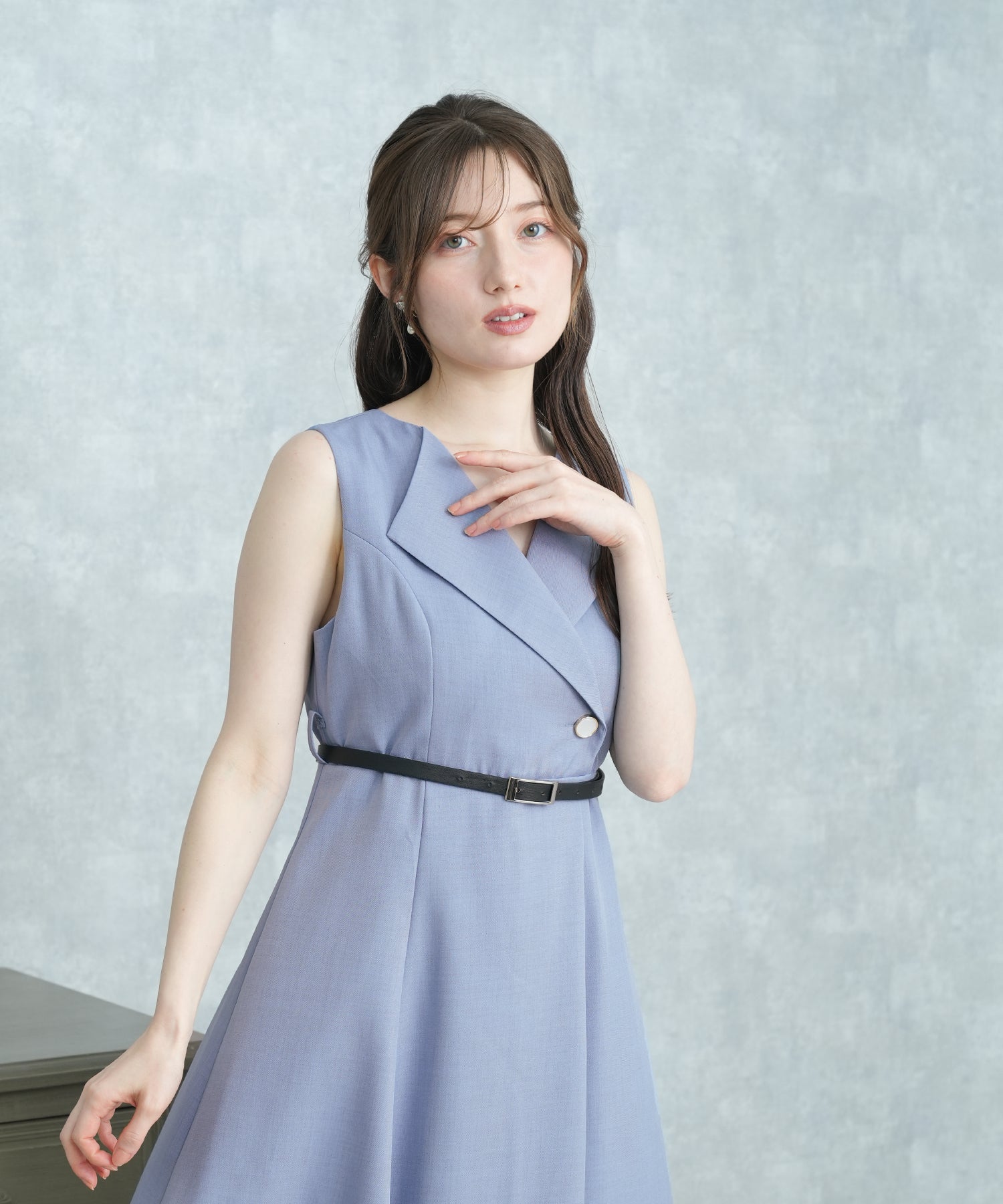 ブルー model:163 着用サイズ:M