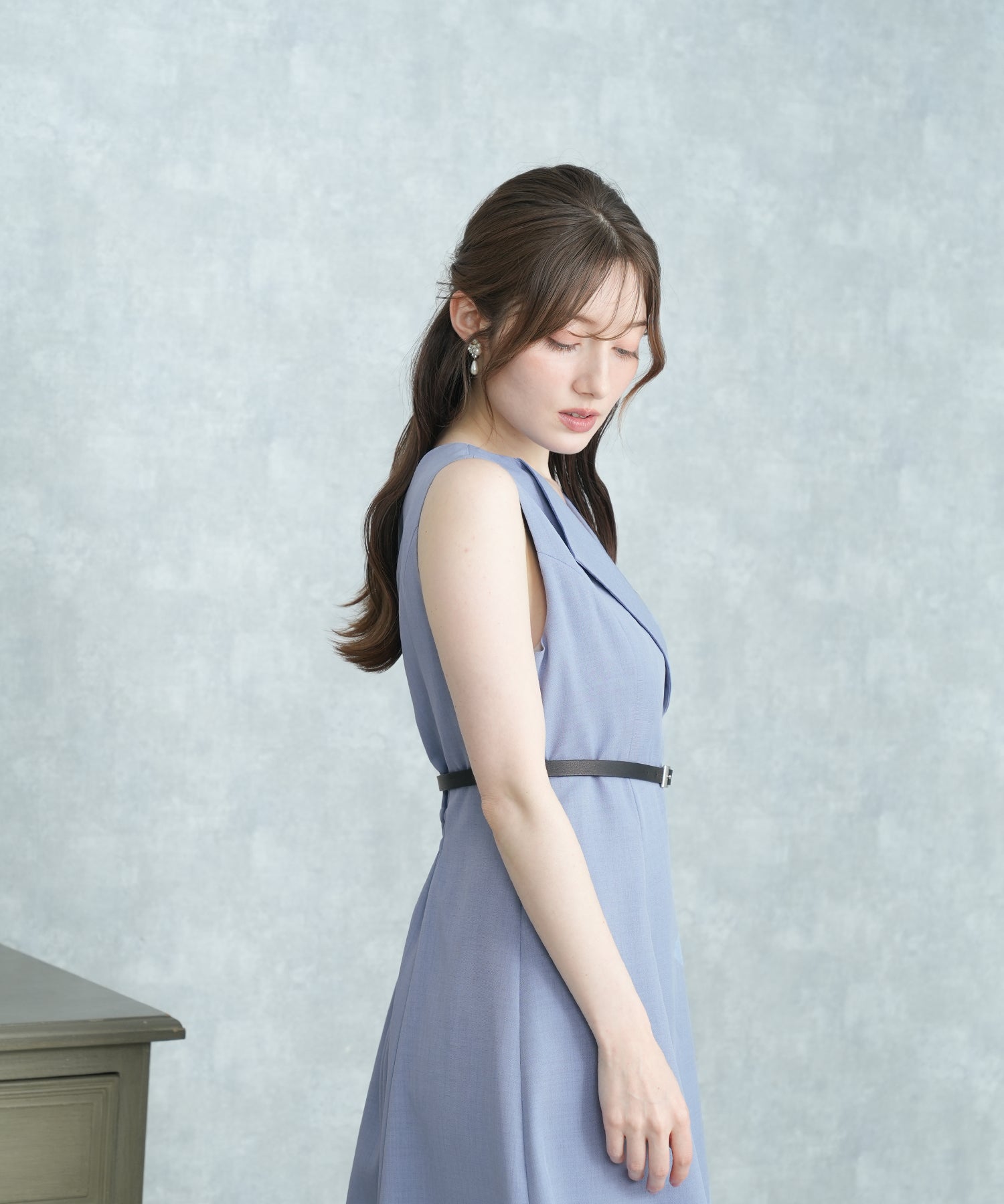 ブルー model:163 着用サイズ:M