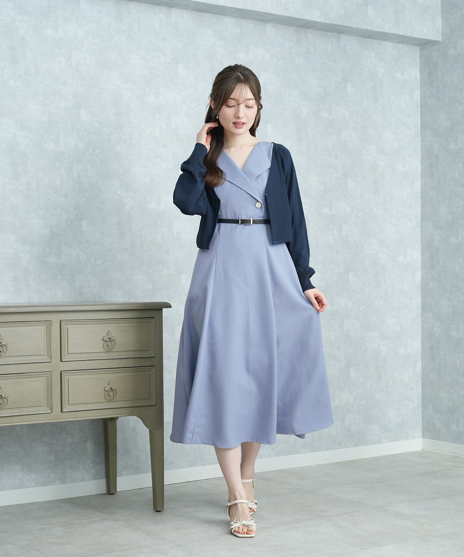 ブルー model:163 着用サイズ:M