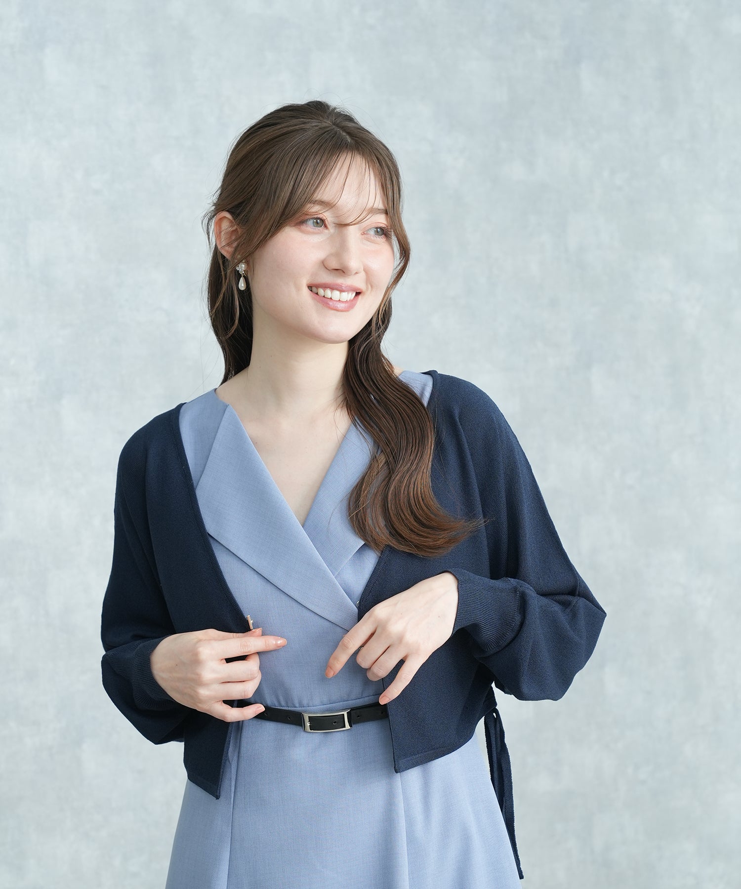 ネイビー model:163 着用サイズ:M