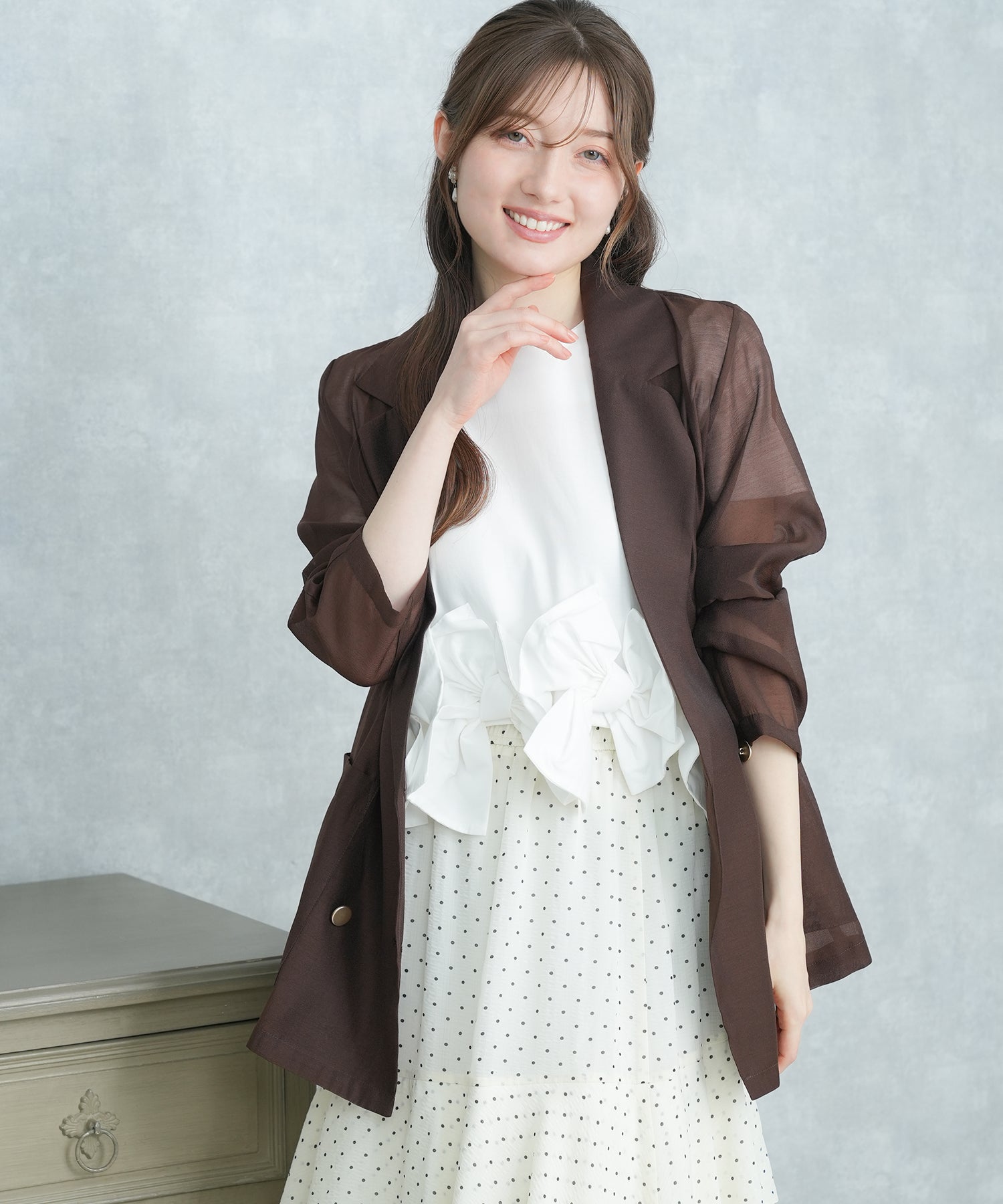 ブラウン model:163cm 着用サイズ:M