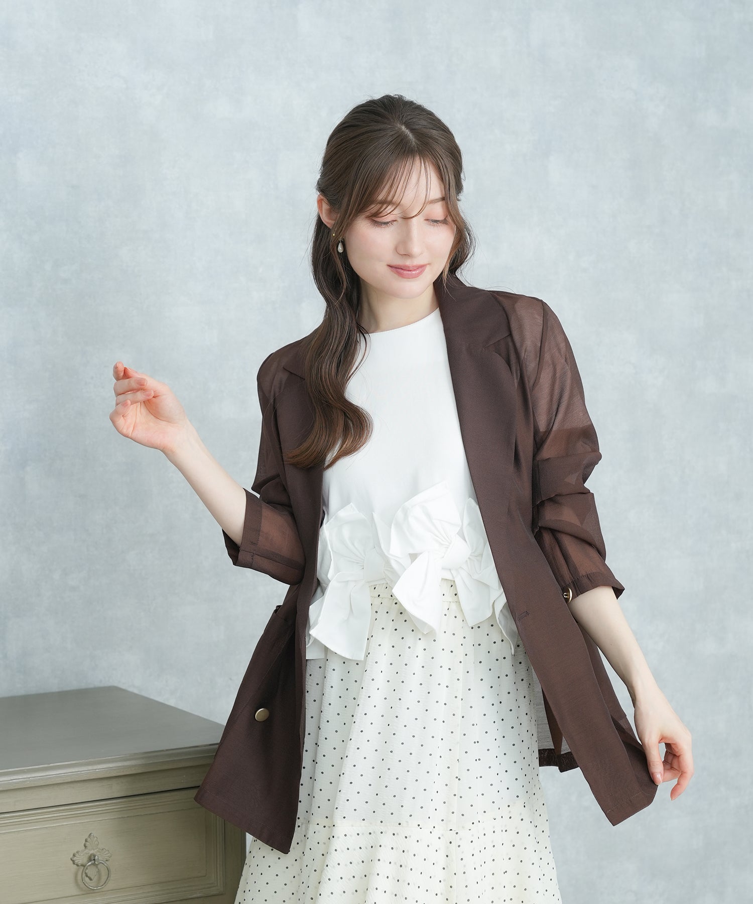 ブラウン model:163cm 着用サイズ:M