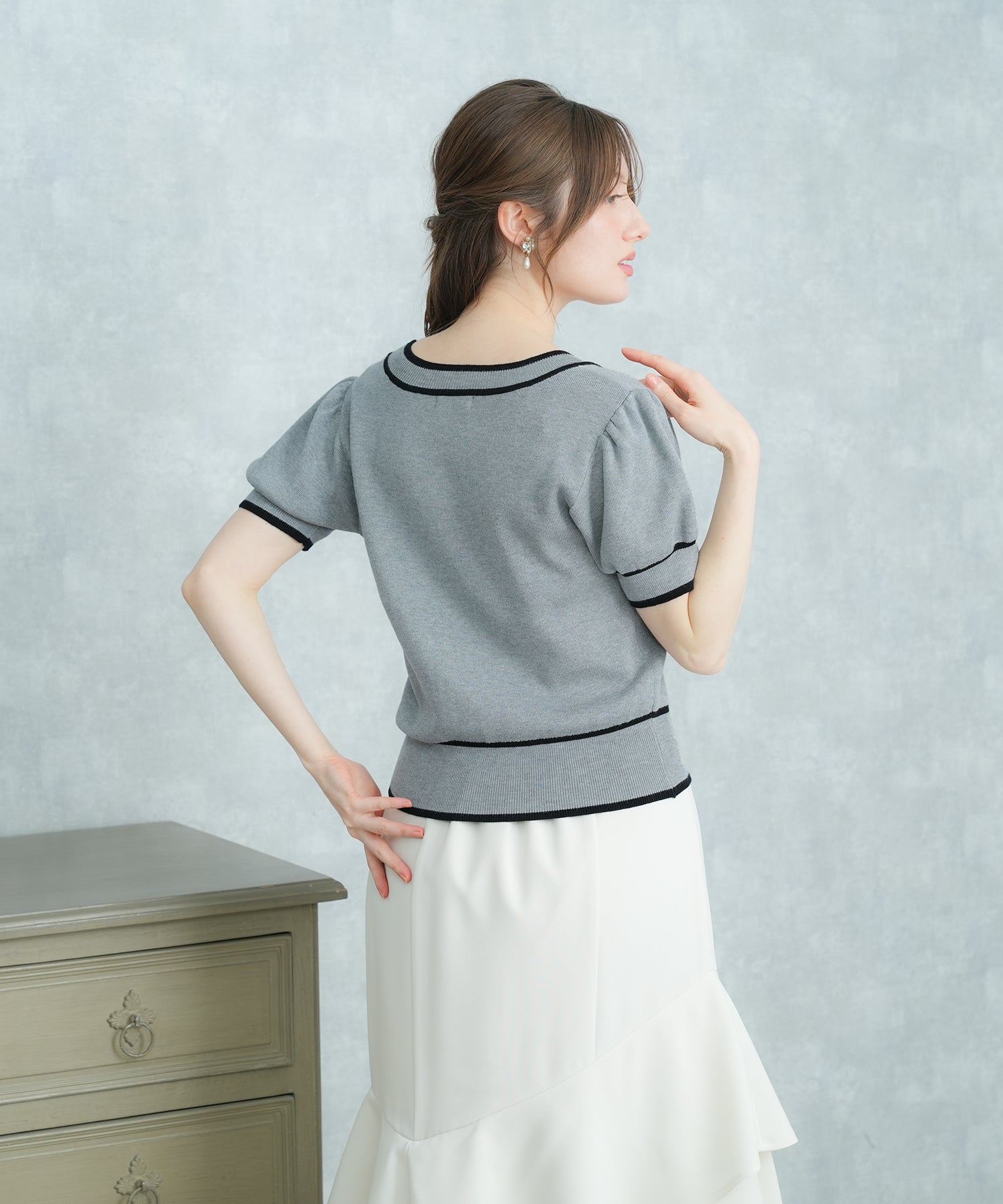 ライトグレー model:163cm 着用サイズ:M