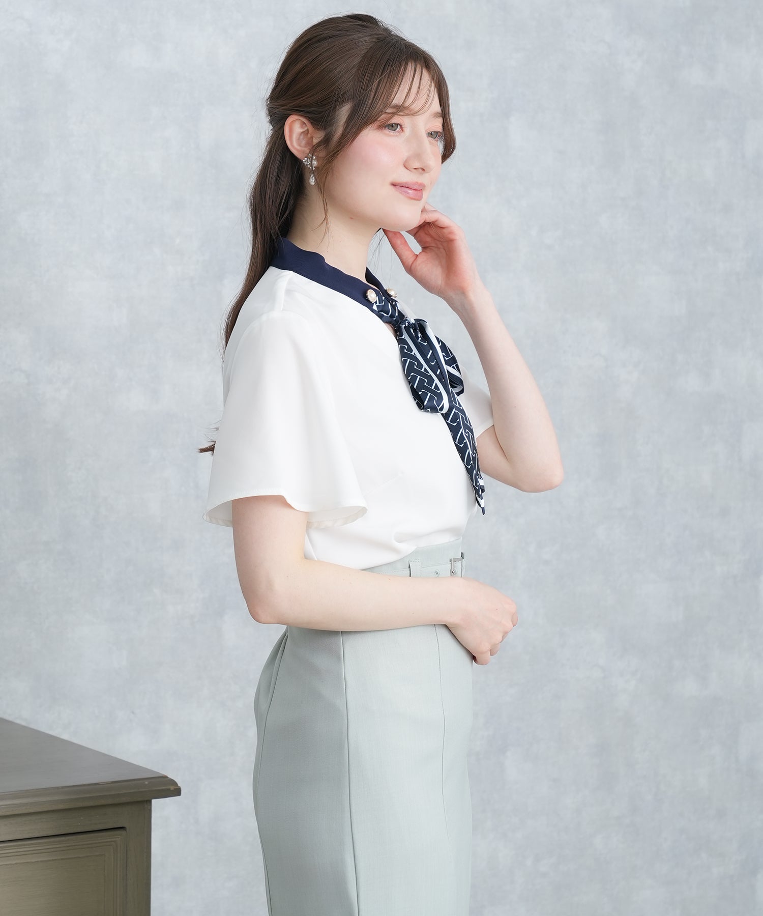 ホワイト model:163 着用サイズ:M