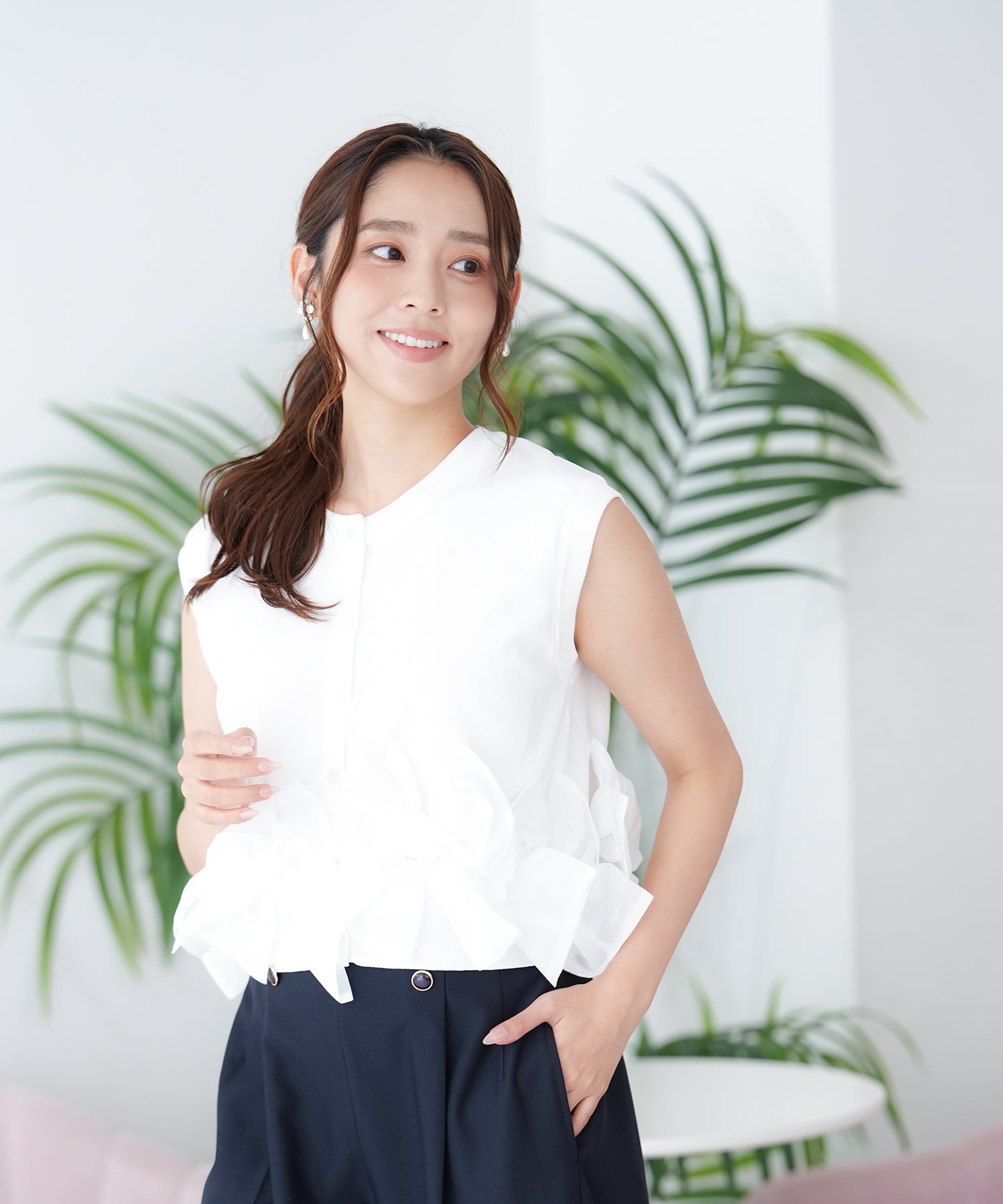 ホワイト model:165㎝ 着用サイズ:M
