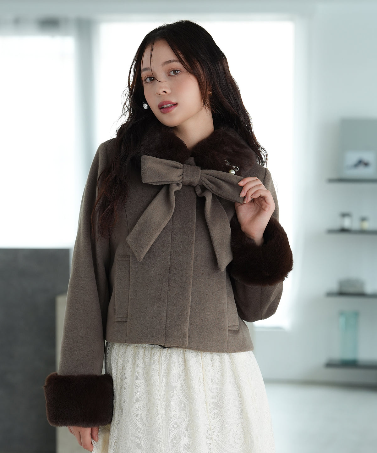 ブラウン model:171 着用サイズ:M