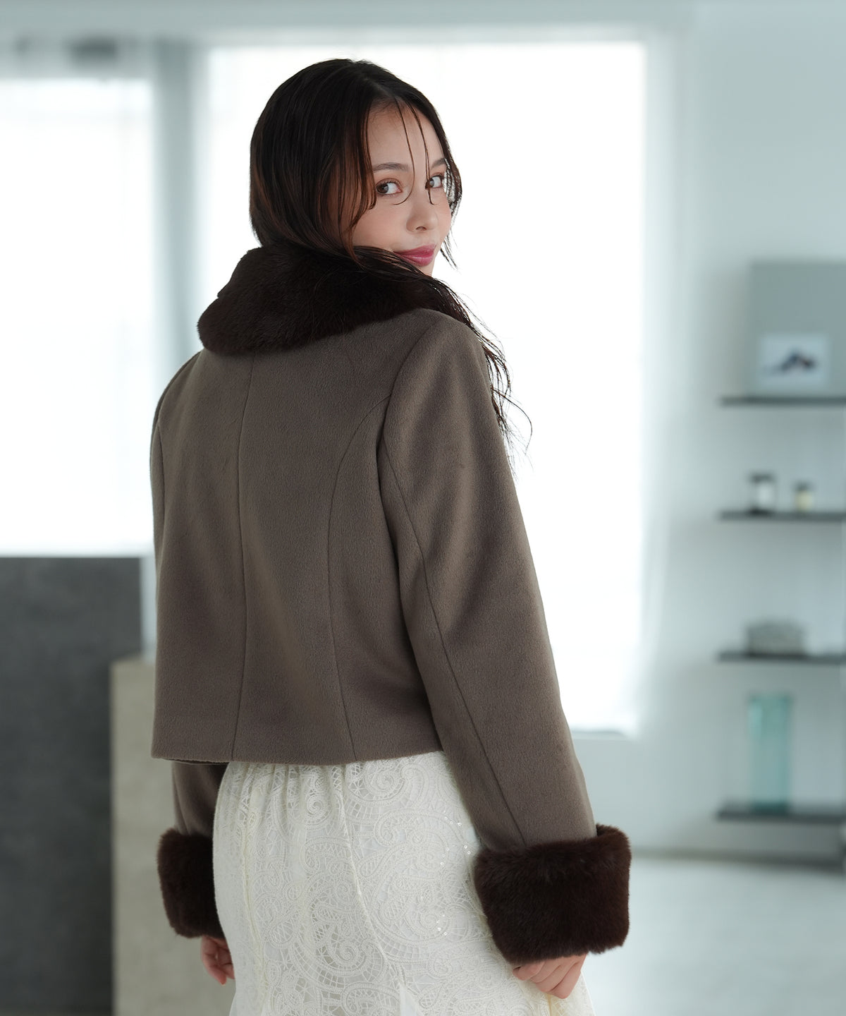 ブラウン model:171 着用サイズ:M