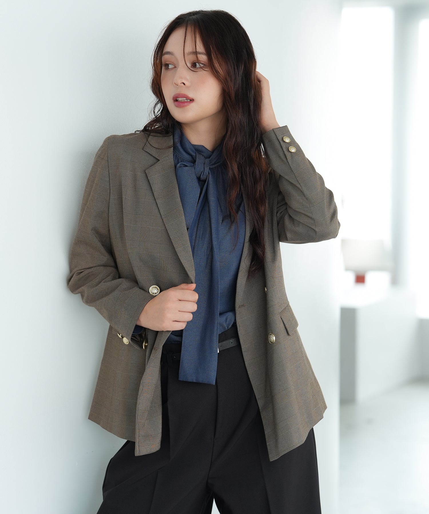 ブラウン model:171 着用サイズ:M