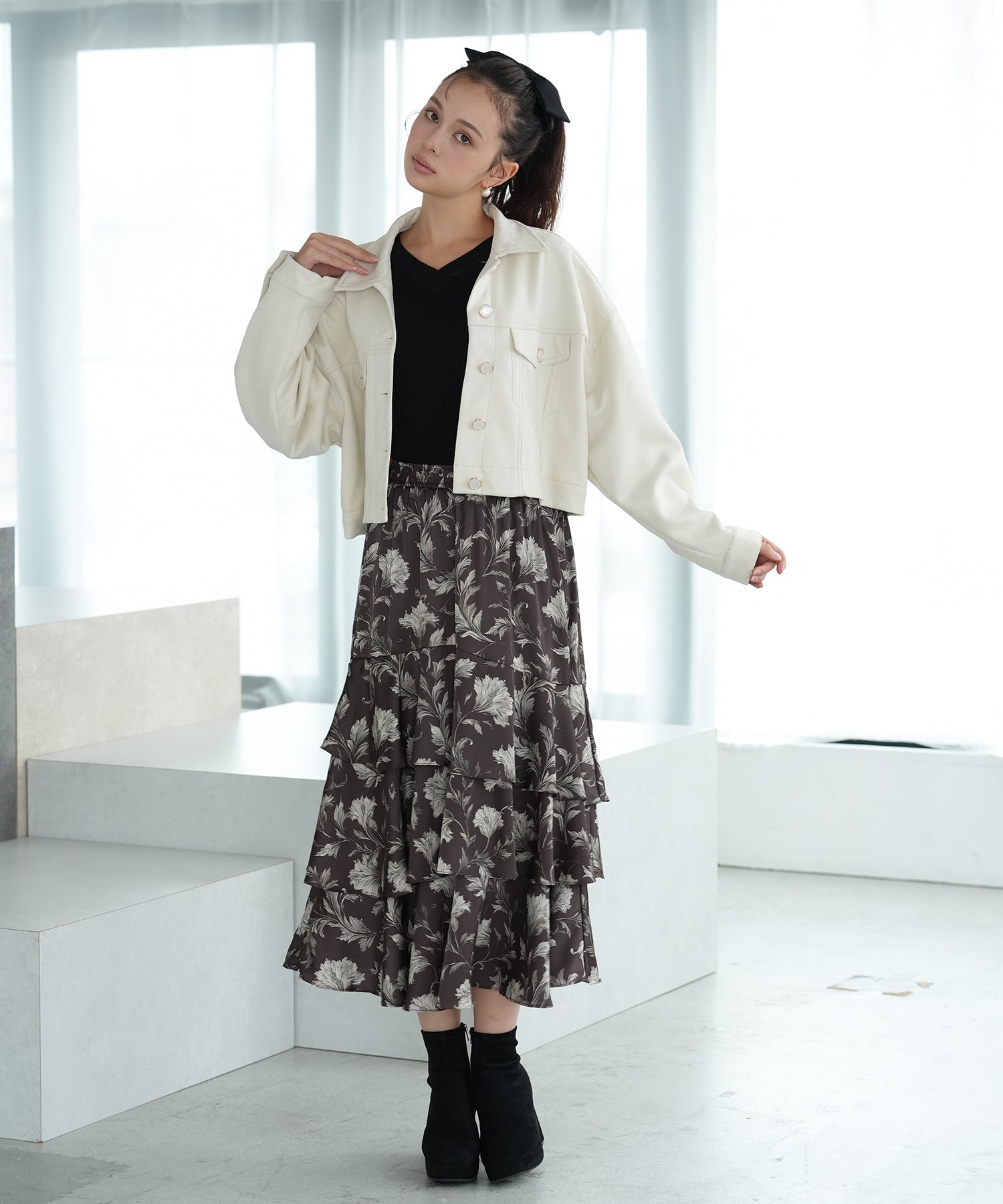ベージュ model:171 着用サイズ:M