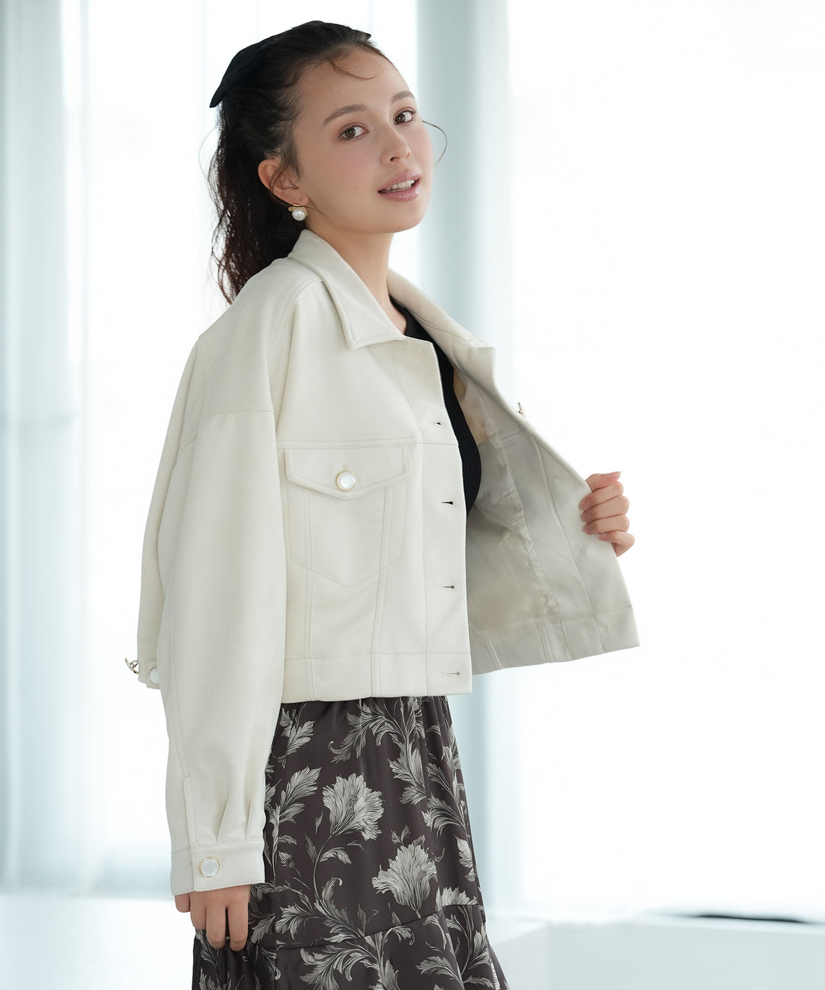 ベージュ model:171 着用サイズ:M