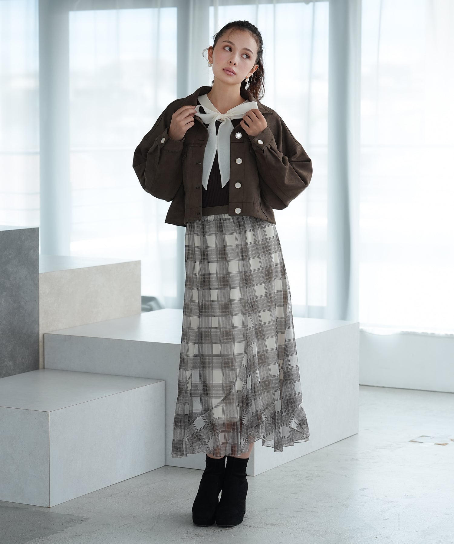 ブラウン model:171 着用サイズ:M