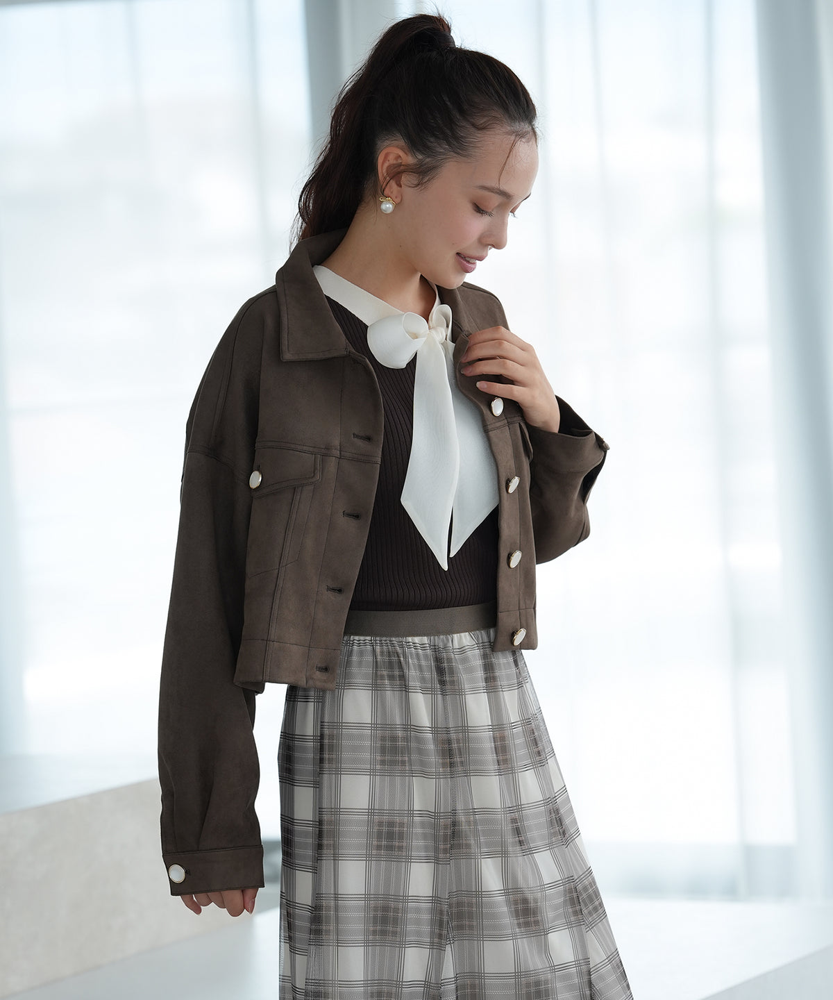 ブラウン model:171 着用サイズ:M