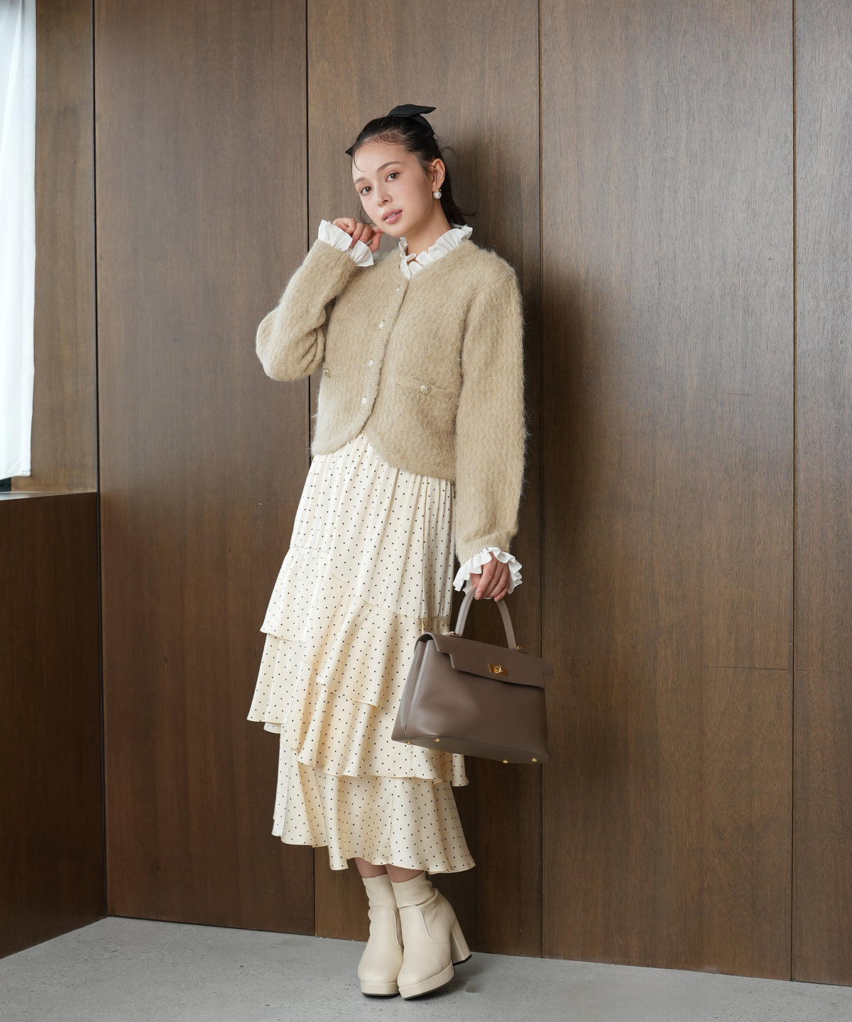 ベージュ model: 171cm 着用サイズ: M