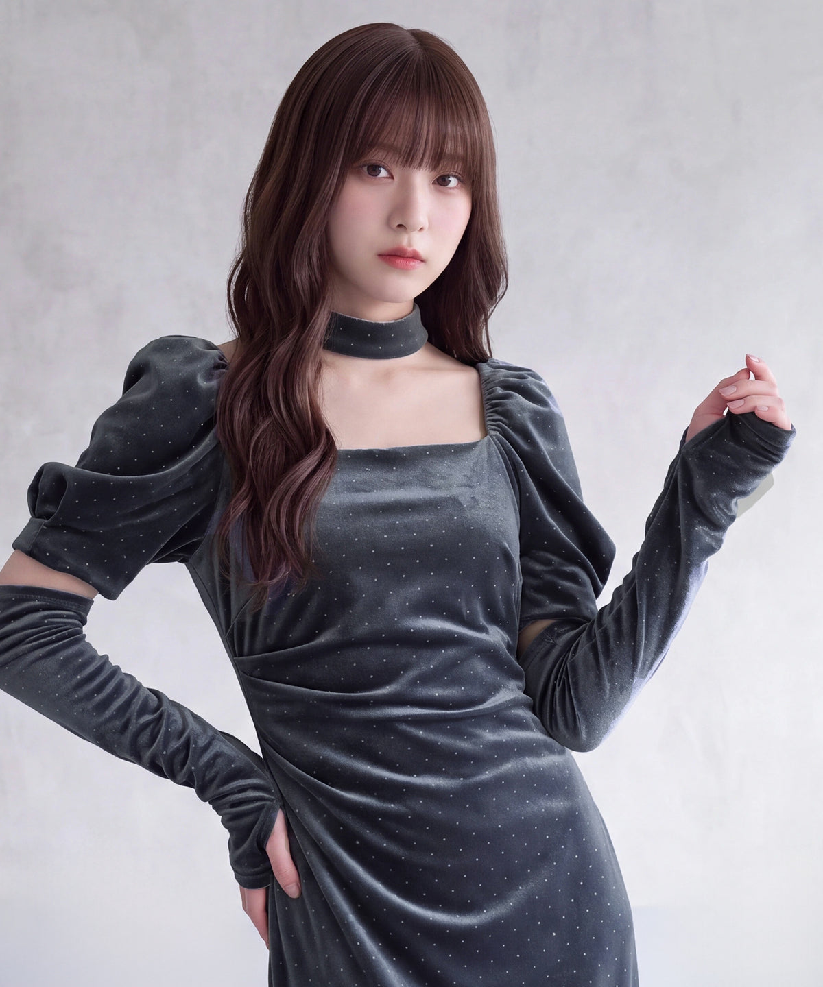 チャコール(AI画像) model:160cm 着用サイズ: M