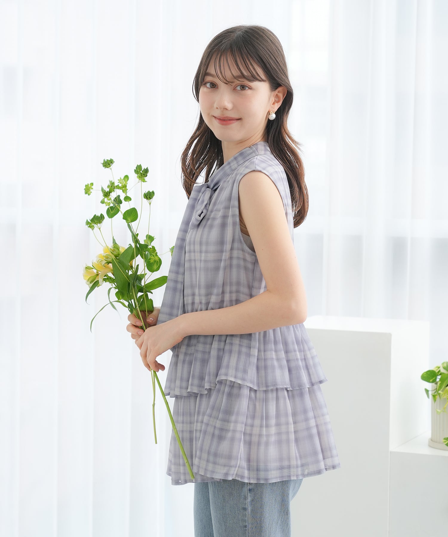 チェック model:158cm 着用サイズ:M