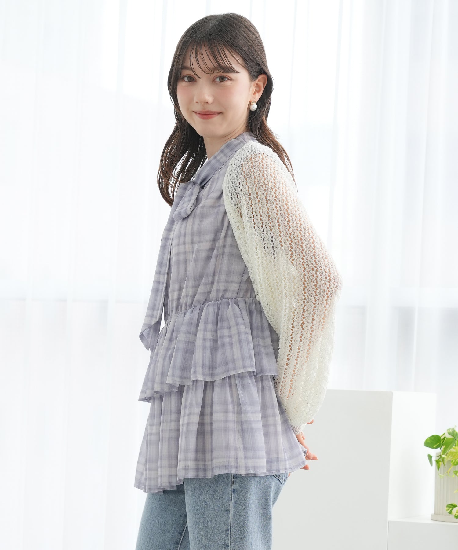 ホワイト model:158 着用サイズ:M