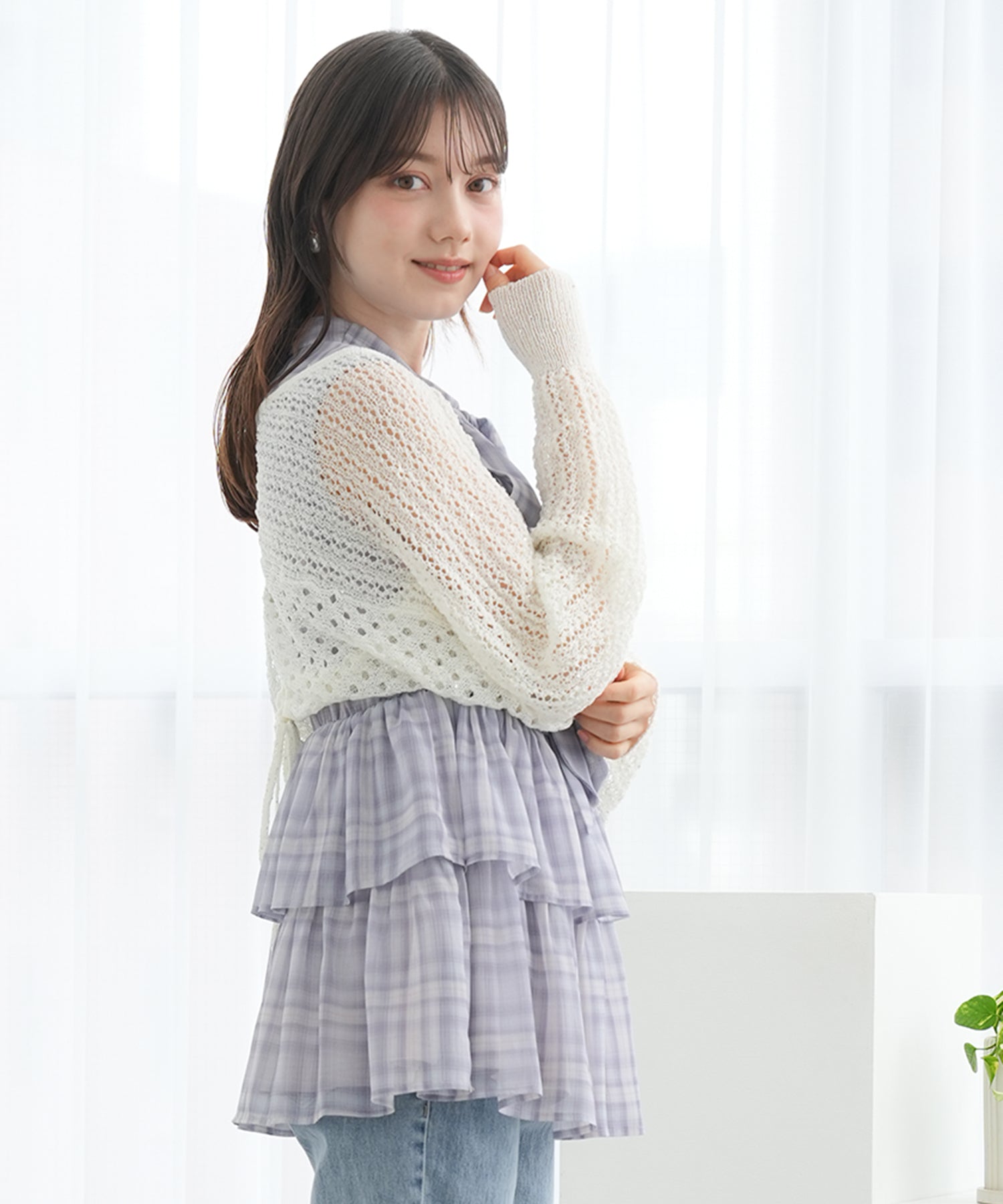 ホワイト model:158 着用サイズ:M
