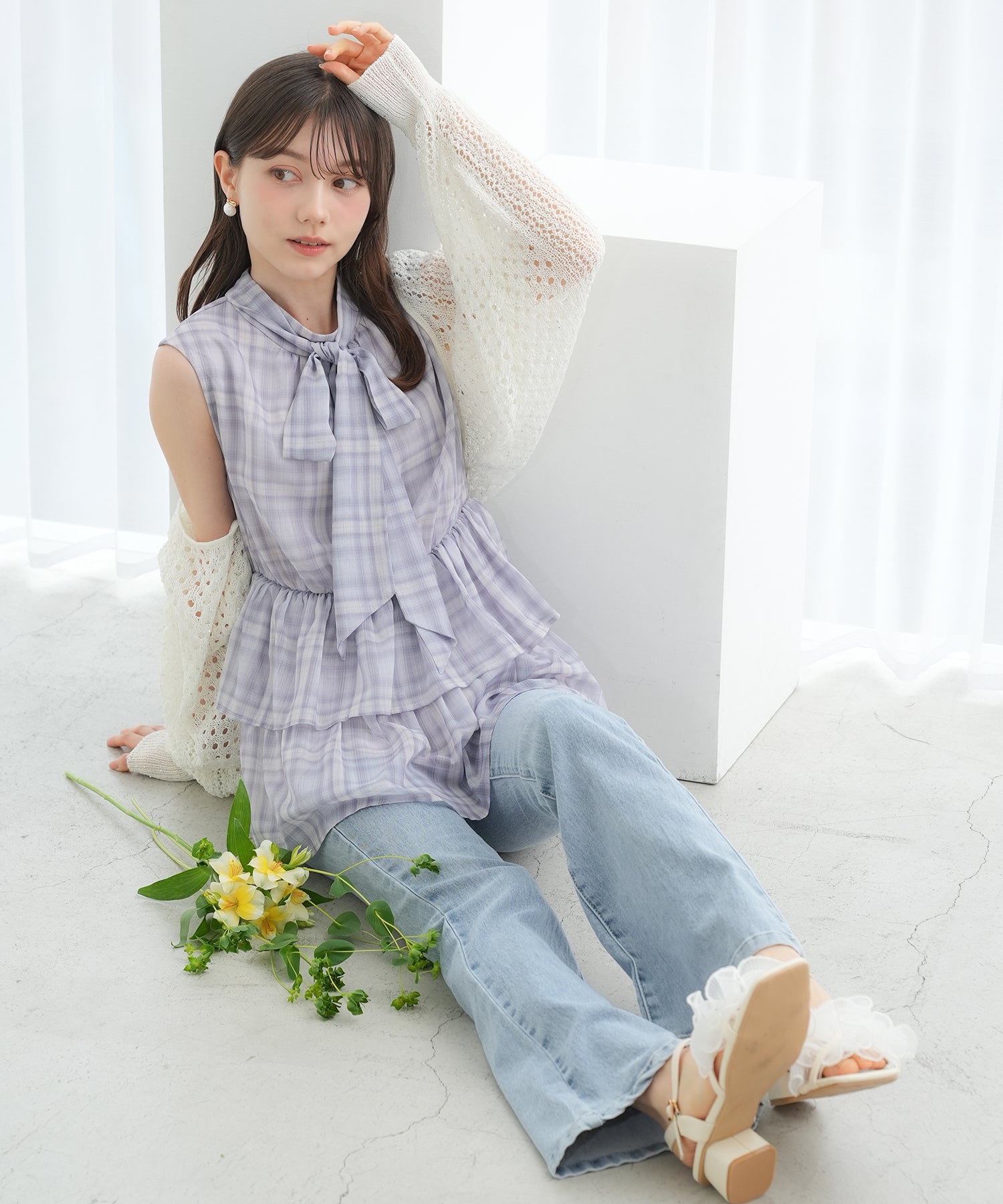 ホワイト model:158 着用サイズ:M