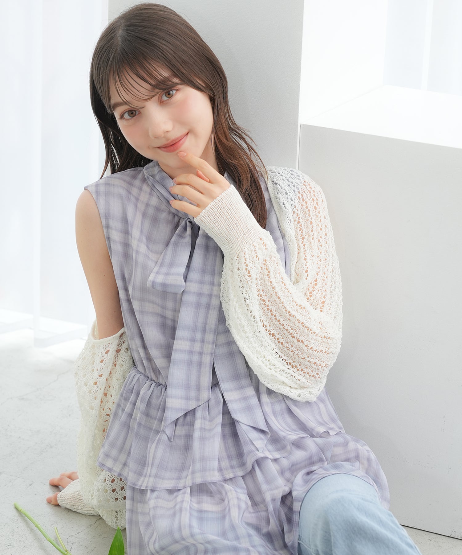 ホワイト model:158 着用サイズ:M