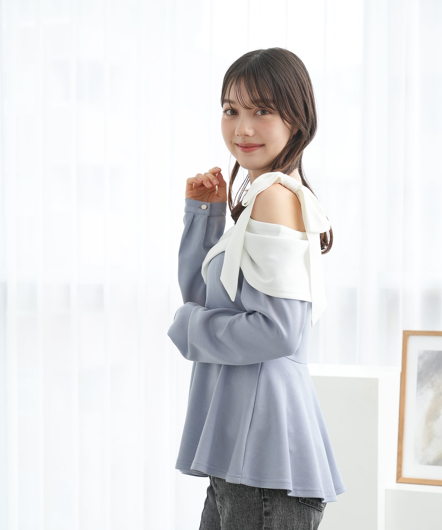 ライトグレー model:158 着用サイズ:M