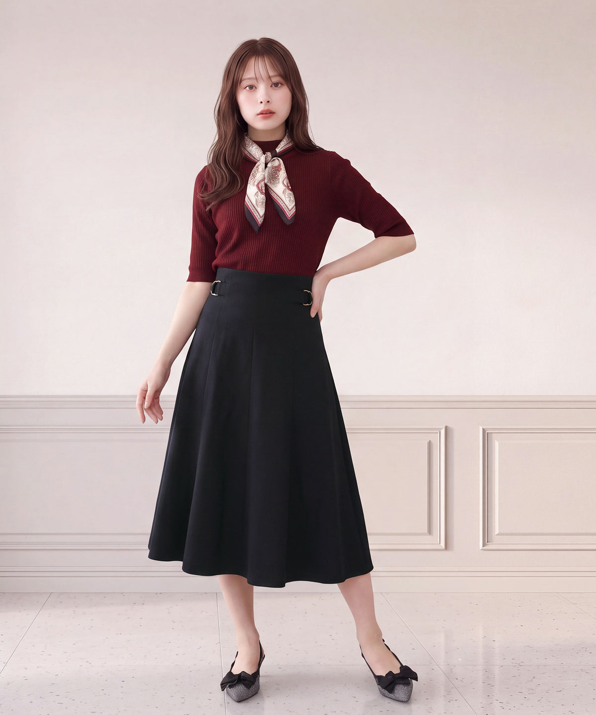 ネイビー model:160cm 着用サイズ:M (AI画像)
