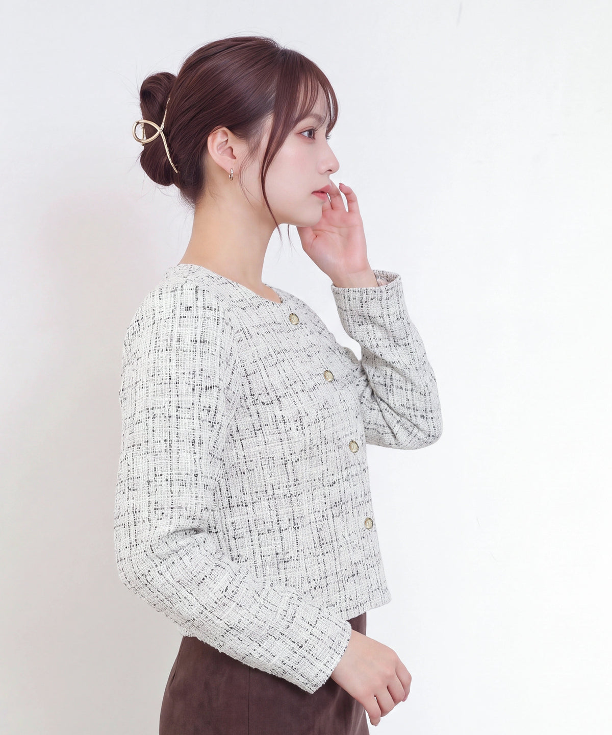 ライトグレー(AI画像) model:160cm 着用サイズ:M