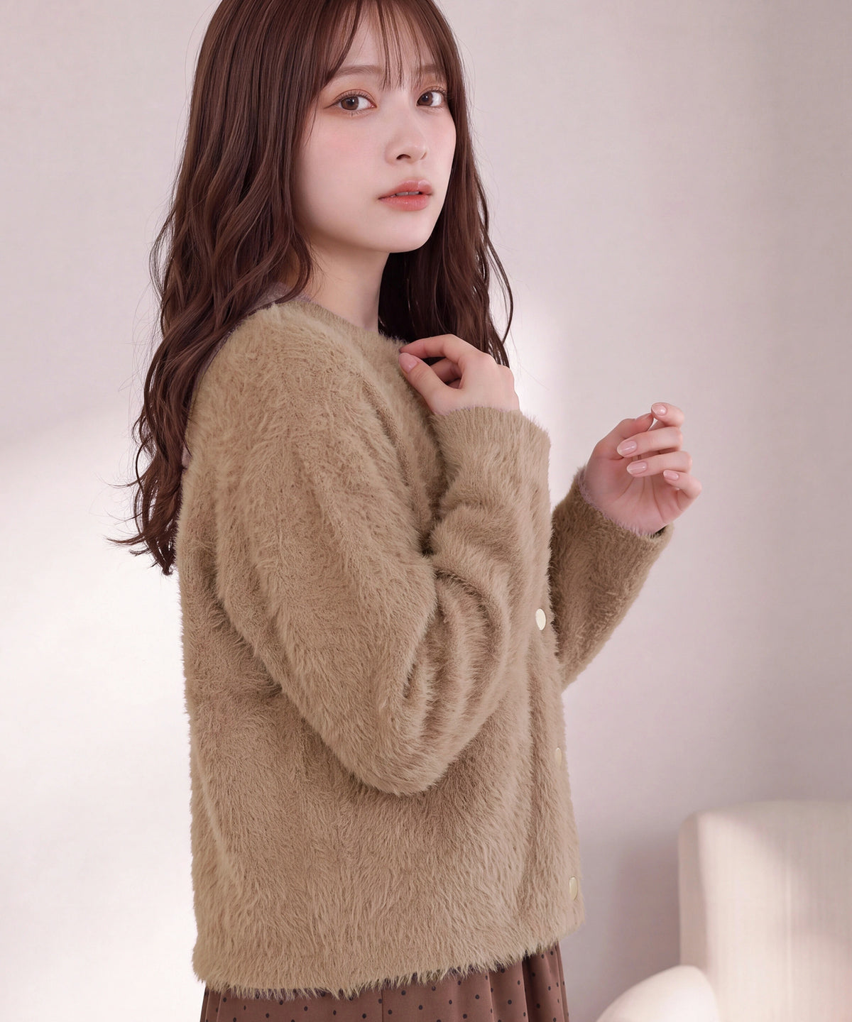 ブラウン(AI画像) model:160㎝ 着用サイズ:M