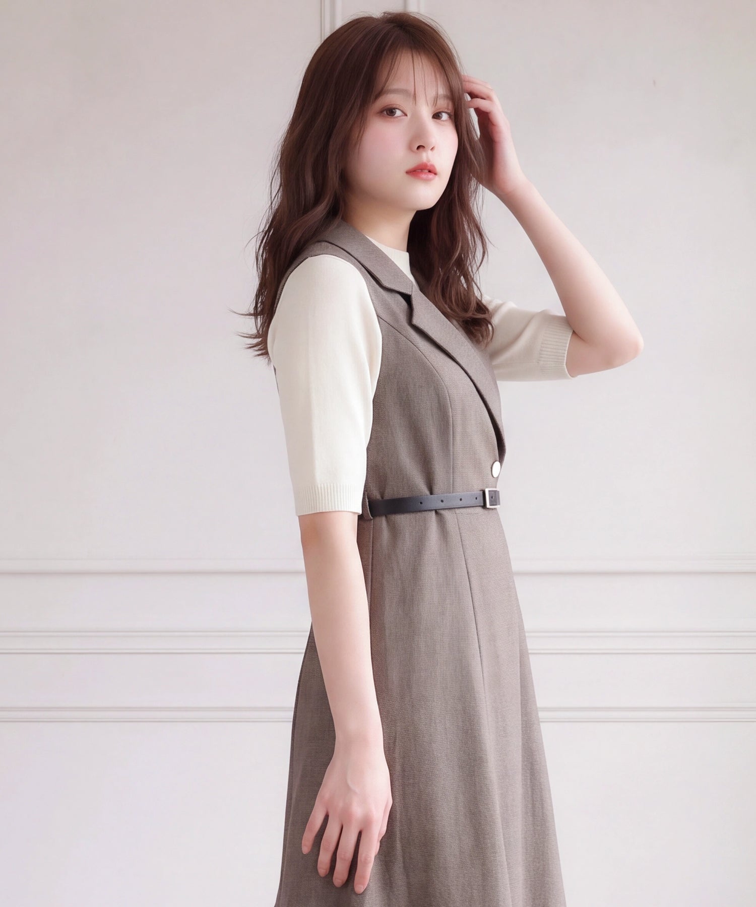ブラウン(AI画像) model:160 着用サイズ:M