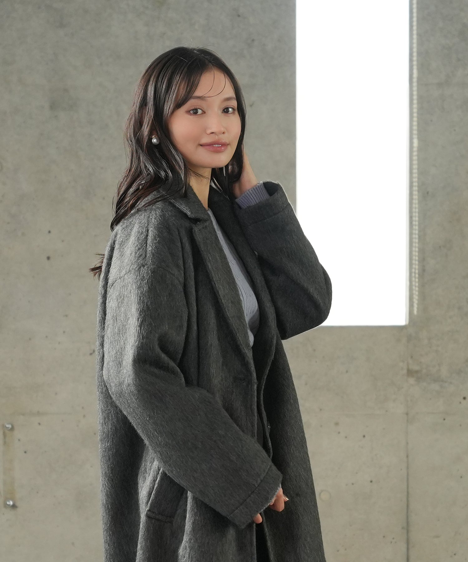 チャコール model:165 着用サイズ:M