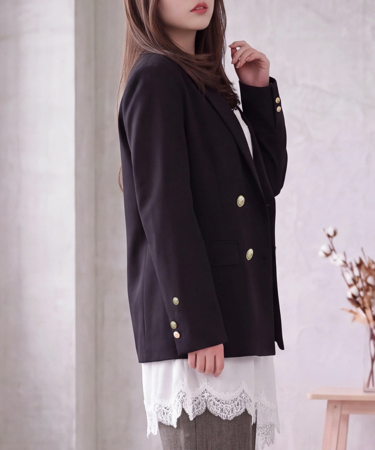ブラック(AI画像) model:160 着用サイズ:M