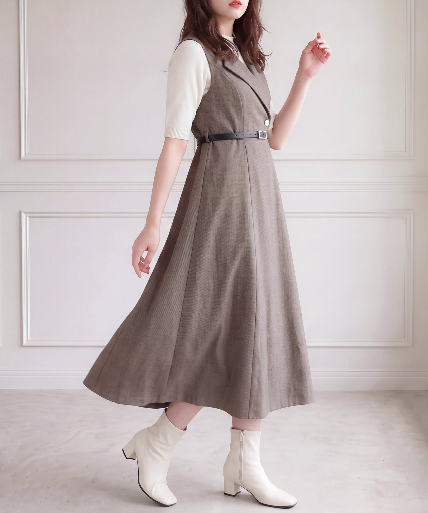 ブラウン(AI画像) model:160 着用サイズ:M