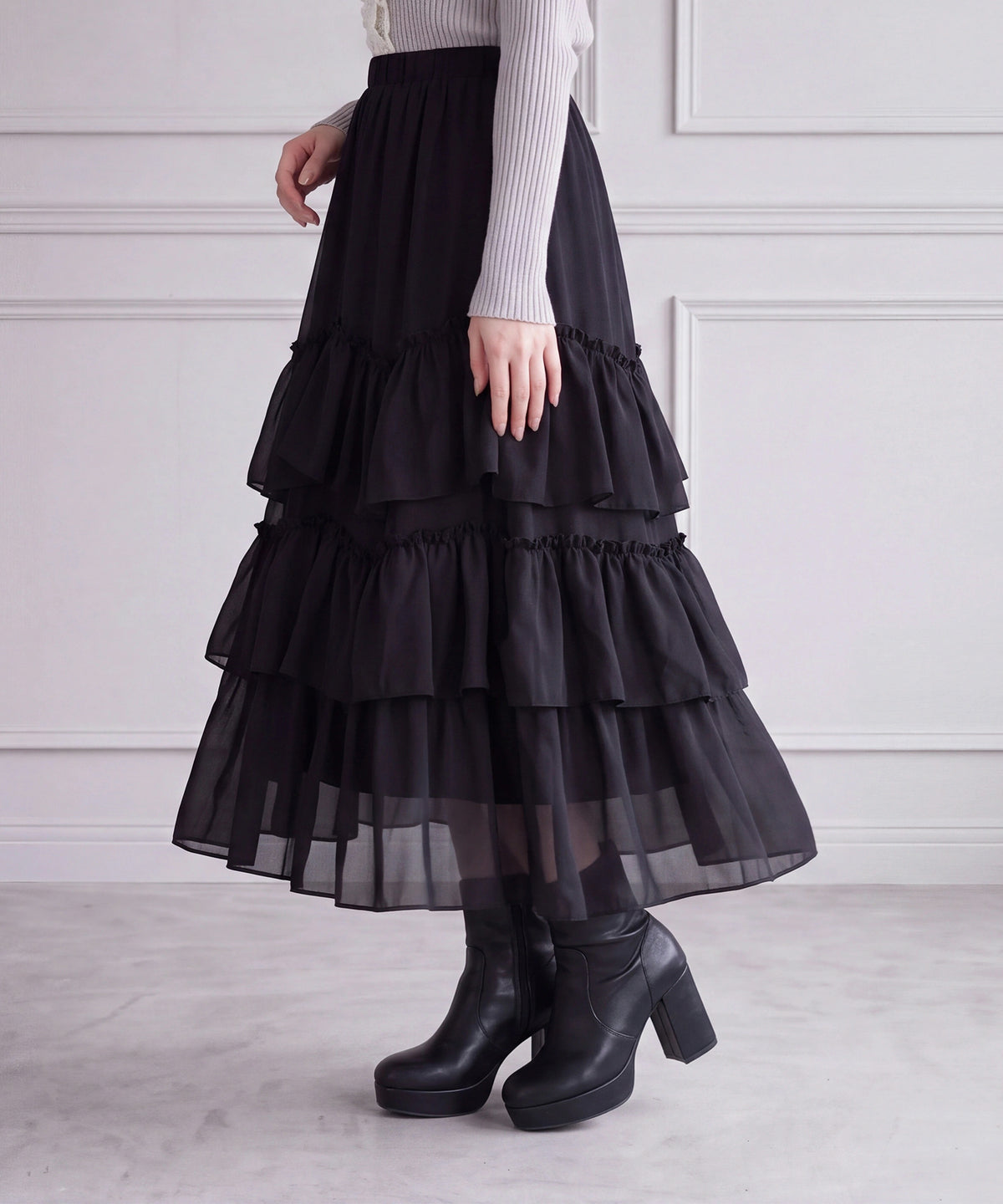 ブラック(AI画像)model:160cm 着用サイズ:M