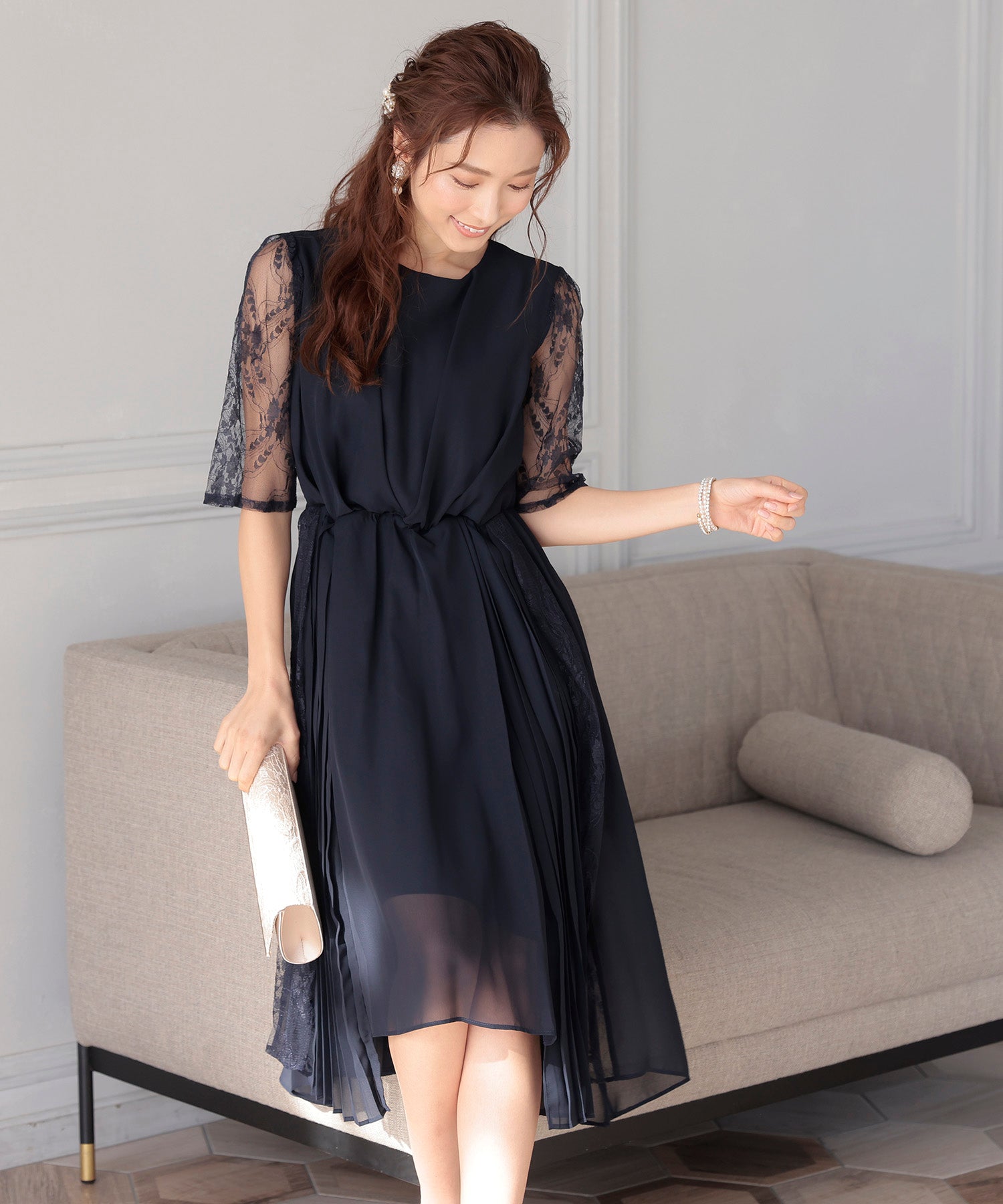 ネイビー model:163cm 着用サイズ:M