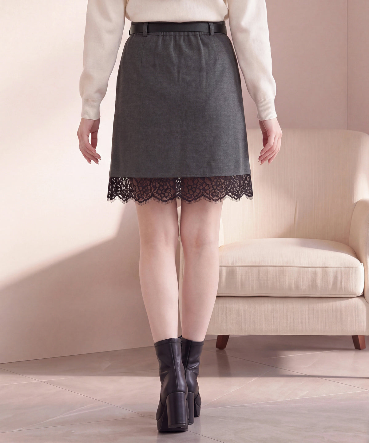 チャコール(AI画像) model:160 着用サイズ:M