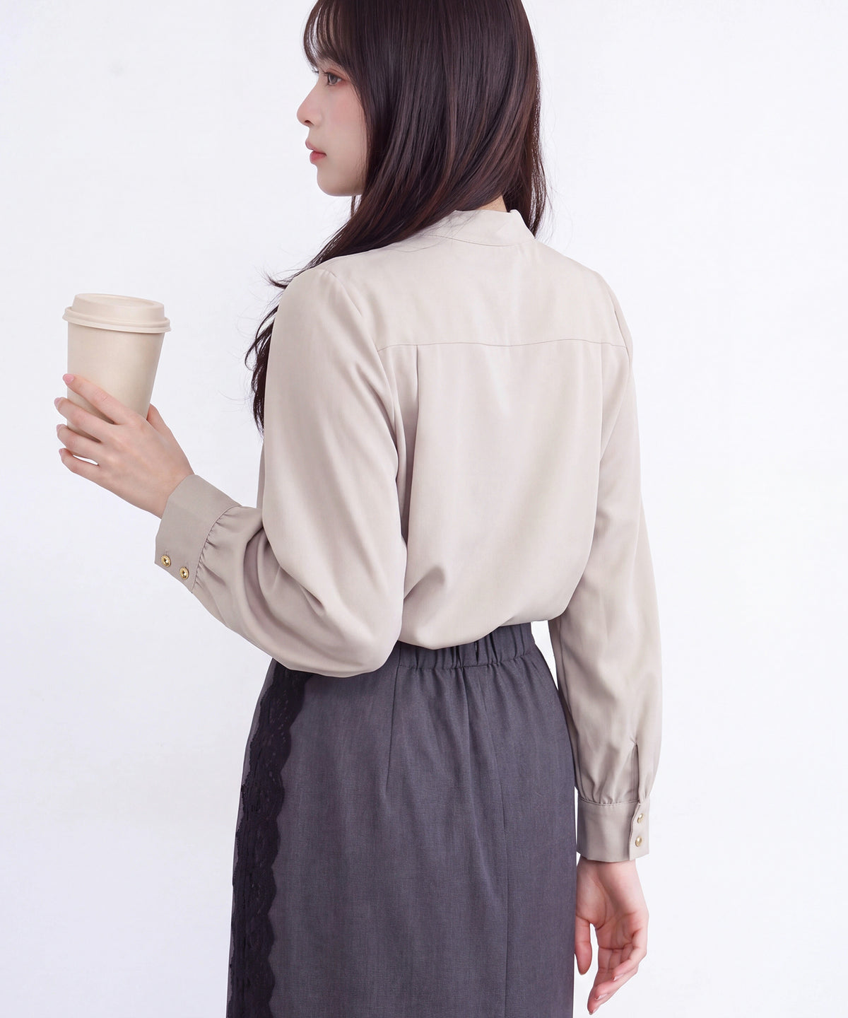 グレージュ(AI画像) model:160cm 着用サイズ:M