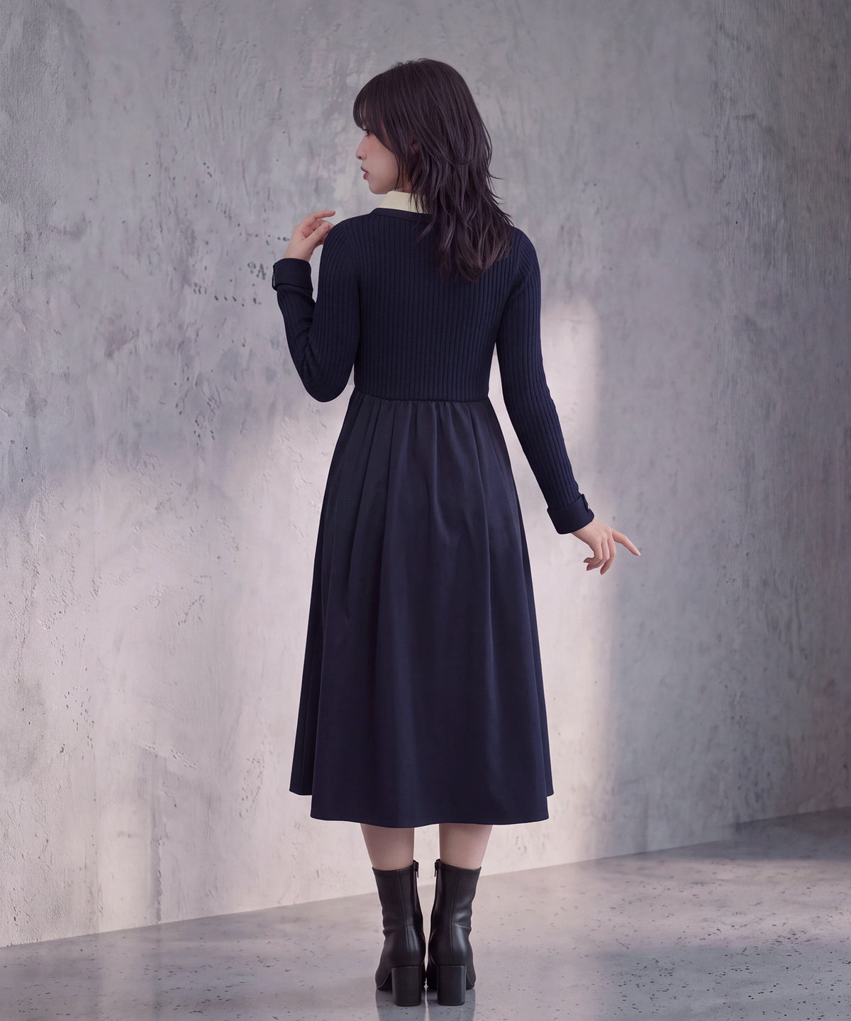 ネイビー(AI画像) model:♡160cm 着用サイズM