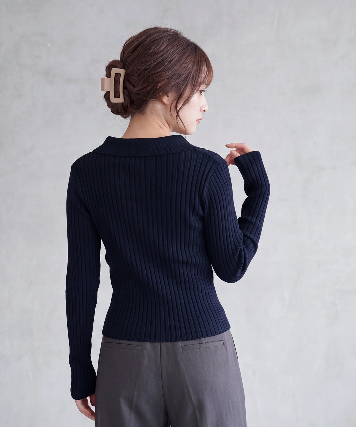 ネイビー model:160cm 着用サイズ:M (AI画像)