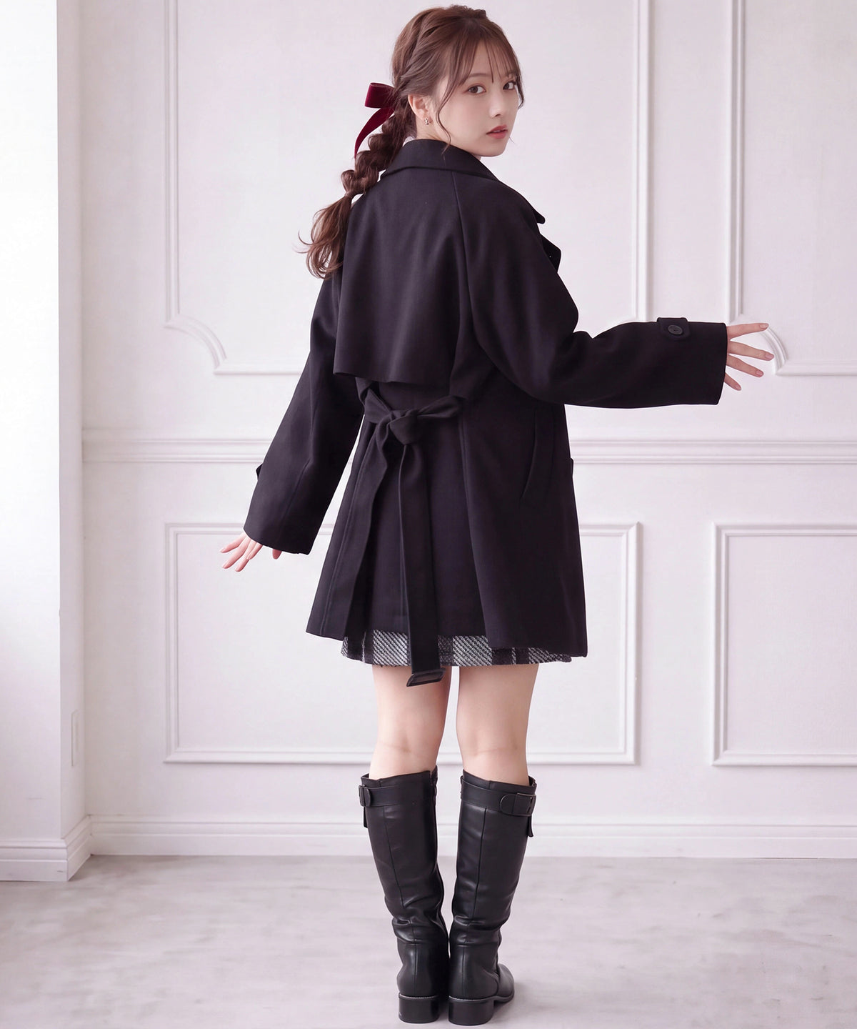 ブラック(AI画像) model:160cm 着用サイズ:M