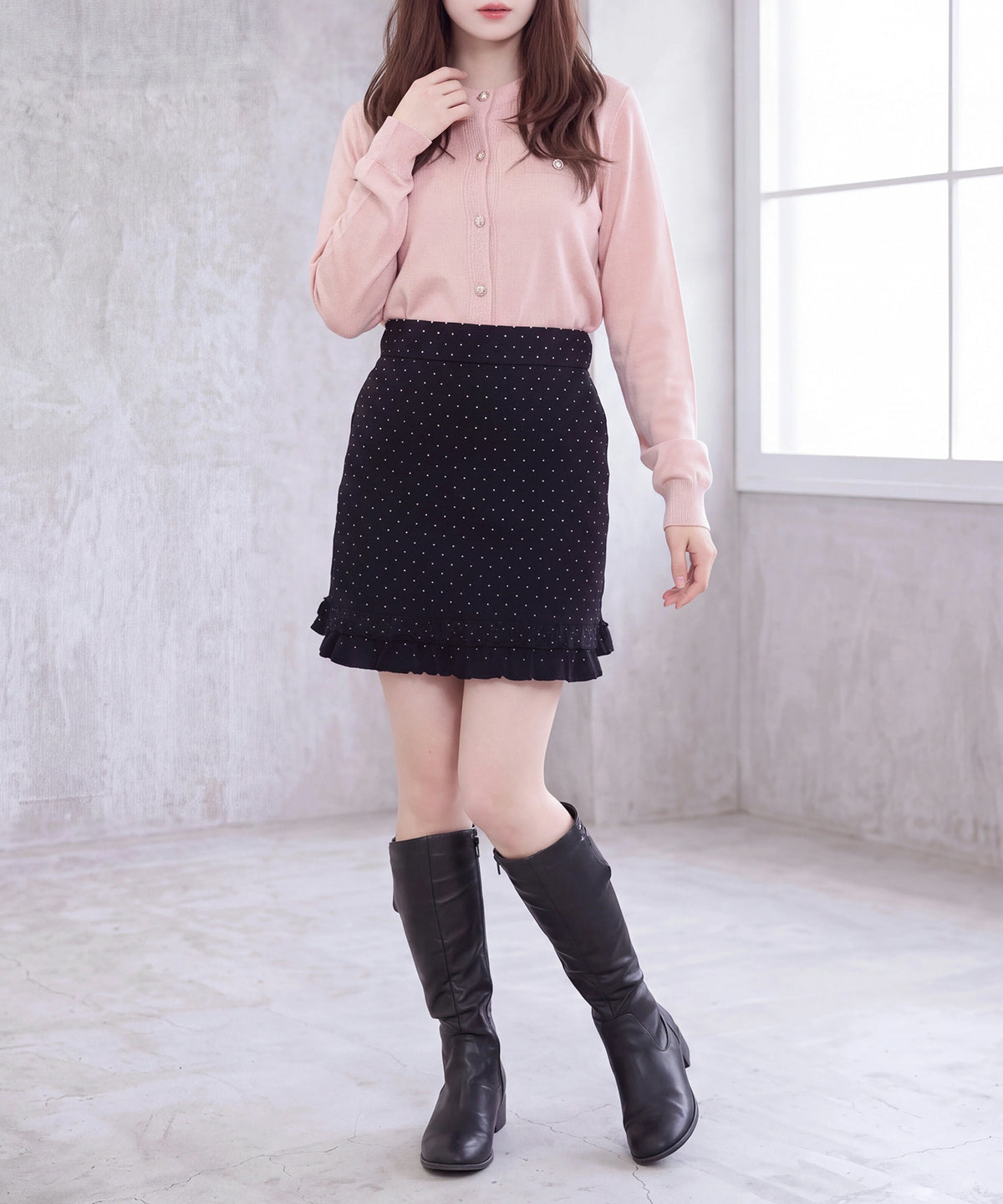 ブラック(AI画像) model:160cm 着用サイズ:M