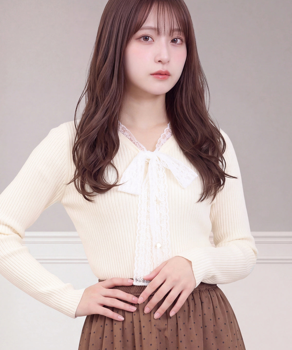 ホワイト (AI画像) model:160㎝ 着用サイズ:M