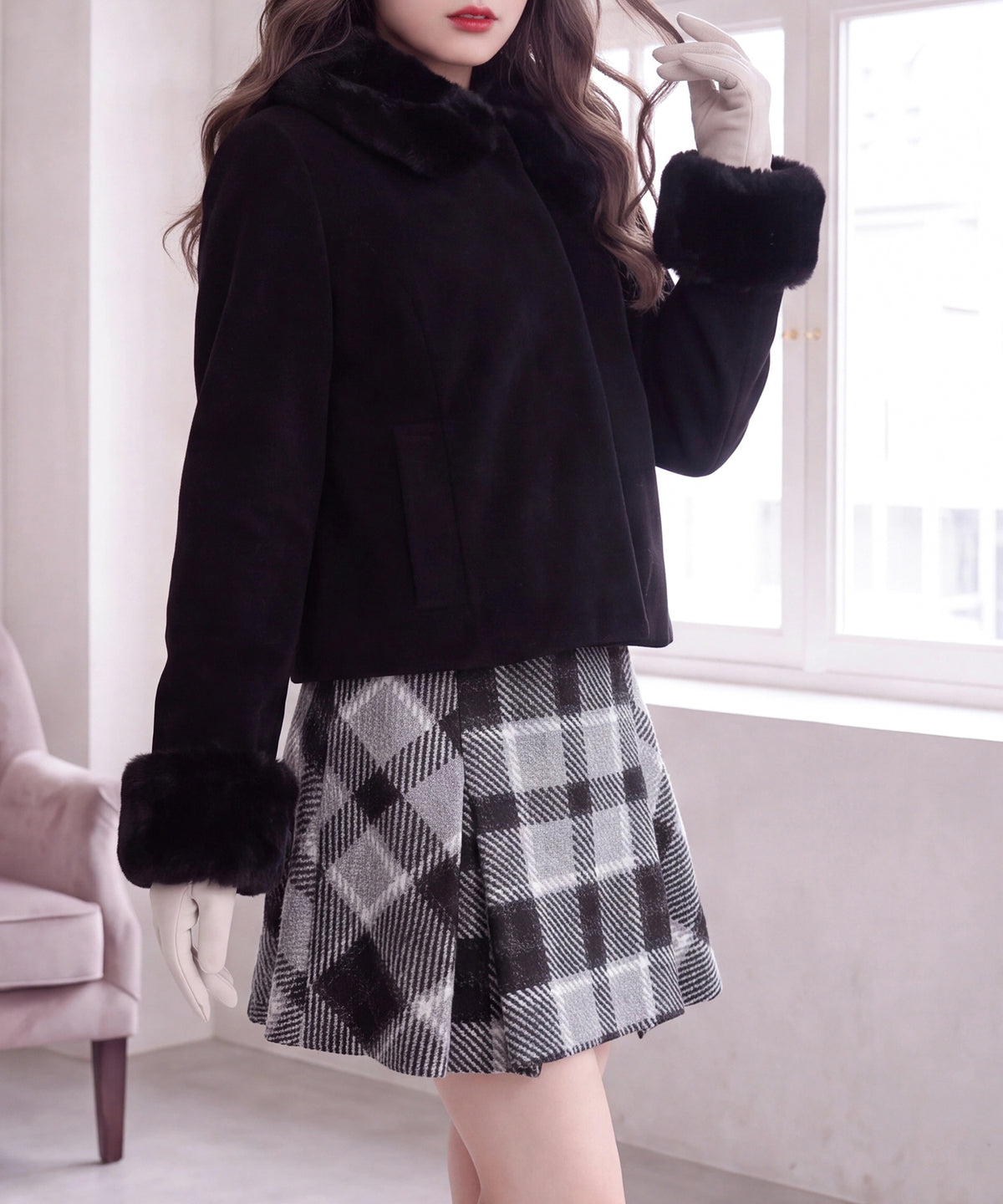ブラック(AI画像) model:160 着用サイズ:M