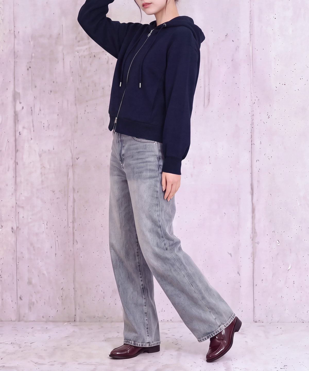 ネイビー(AI画像) model:160cm 着用サイズ: M